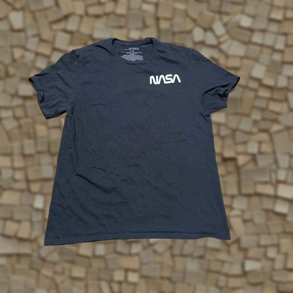 NASA Hyper Space Shirt Mens Large Black NASA Print Space Colorful Crew Neck Short Sleeve T-Shirt Size US L / EU 52-54 / 3 - 1 Thumbnail