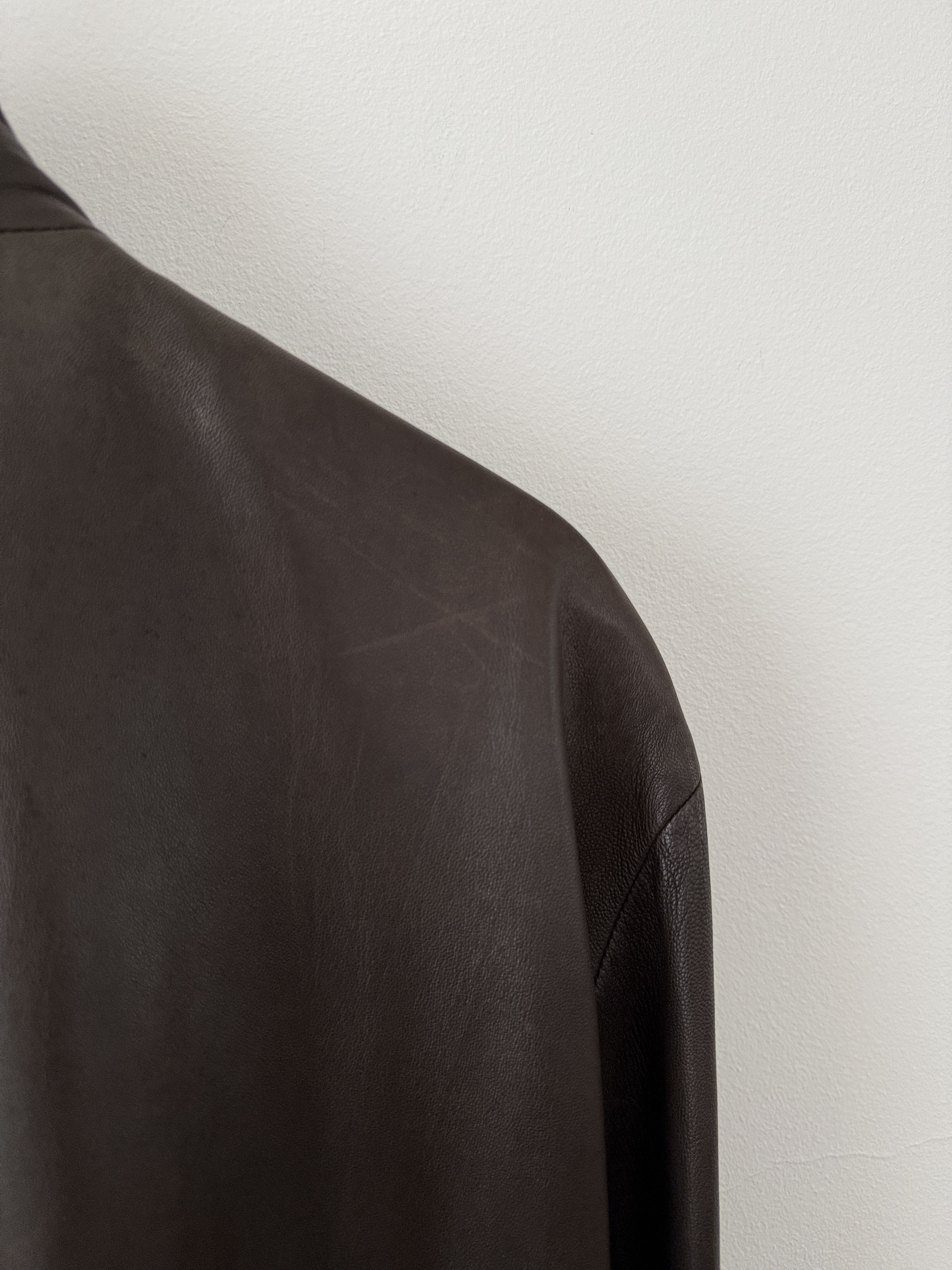Armani Collezioni Lambskin Leather Zip Up Jacket Size US S / EU 44-46 / 1 - 16 Thumbnail