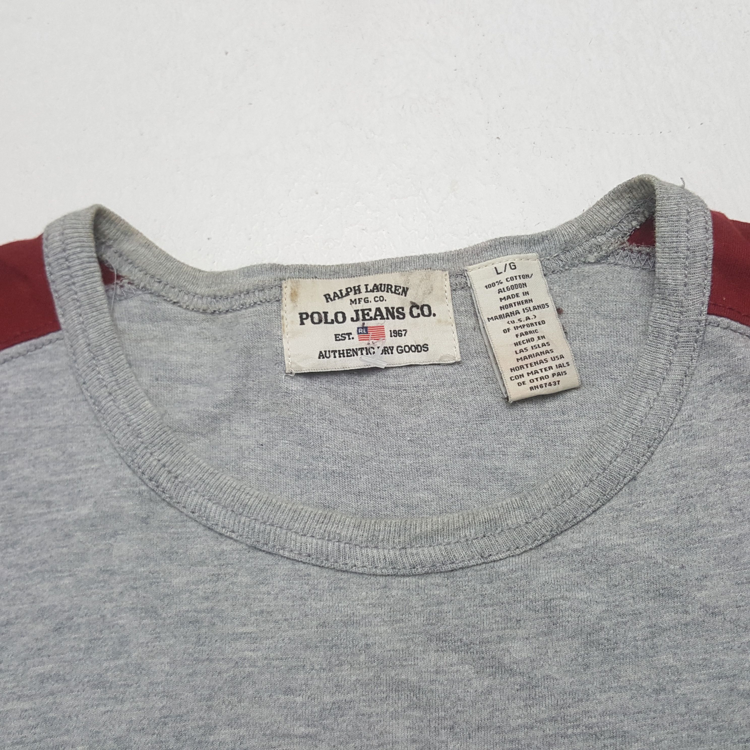 Polo Ralph Lauren Vintage Polo Jeans Ralph Lauren Tshirt Size US XL / EU 56 / 4 - 5 Thumbnail