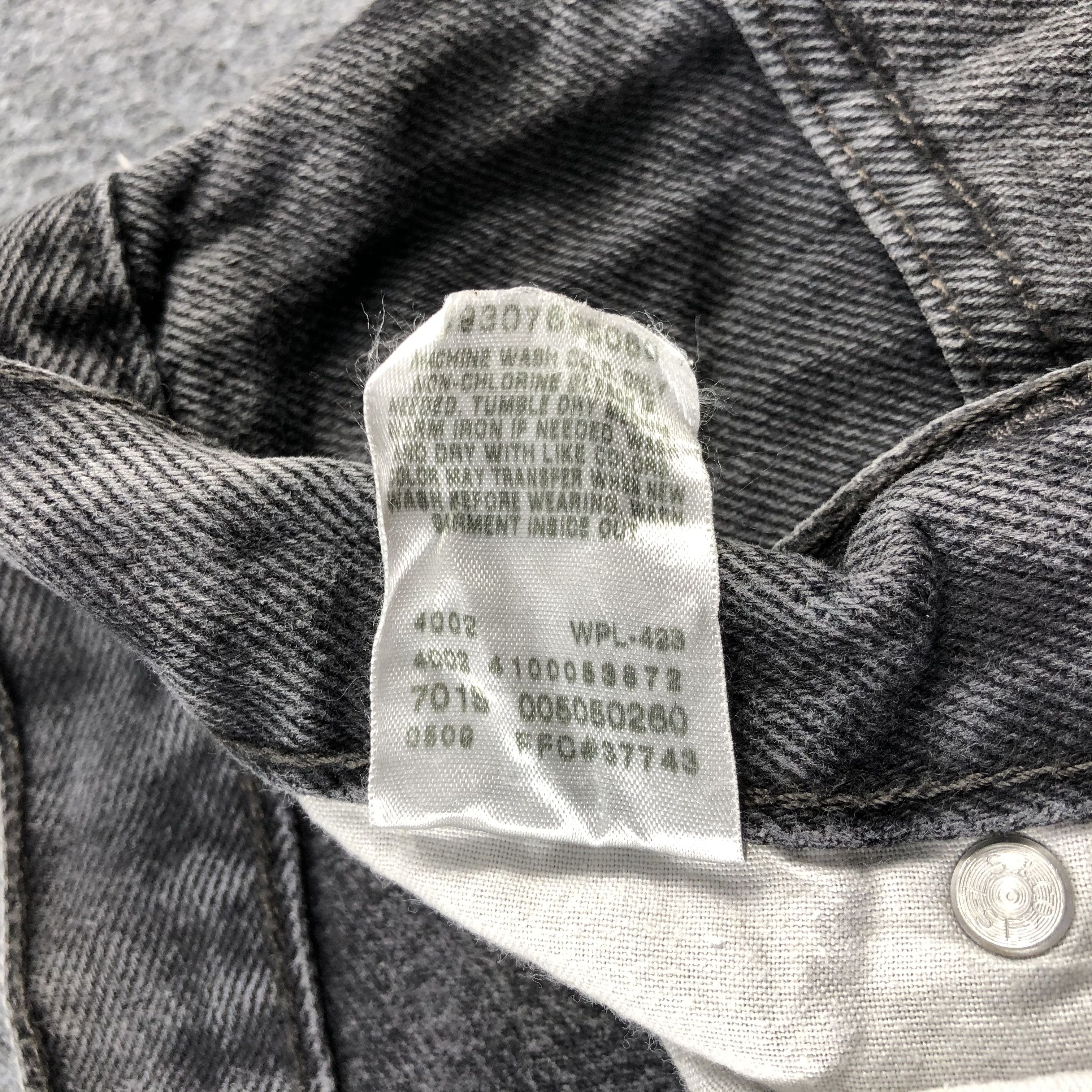 Levi's Vintage Faded Black Levis 505 Jeans-J2580 Size US 39 - 11 Thumbnail