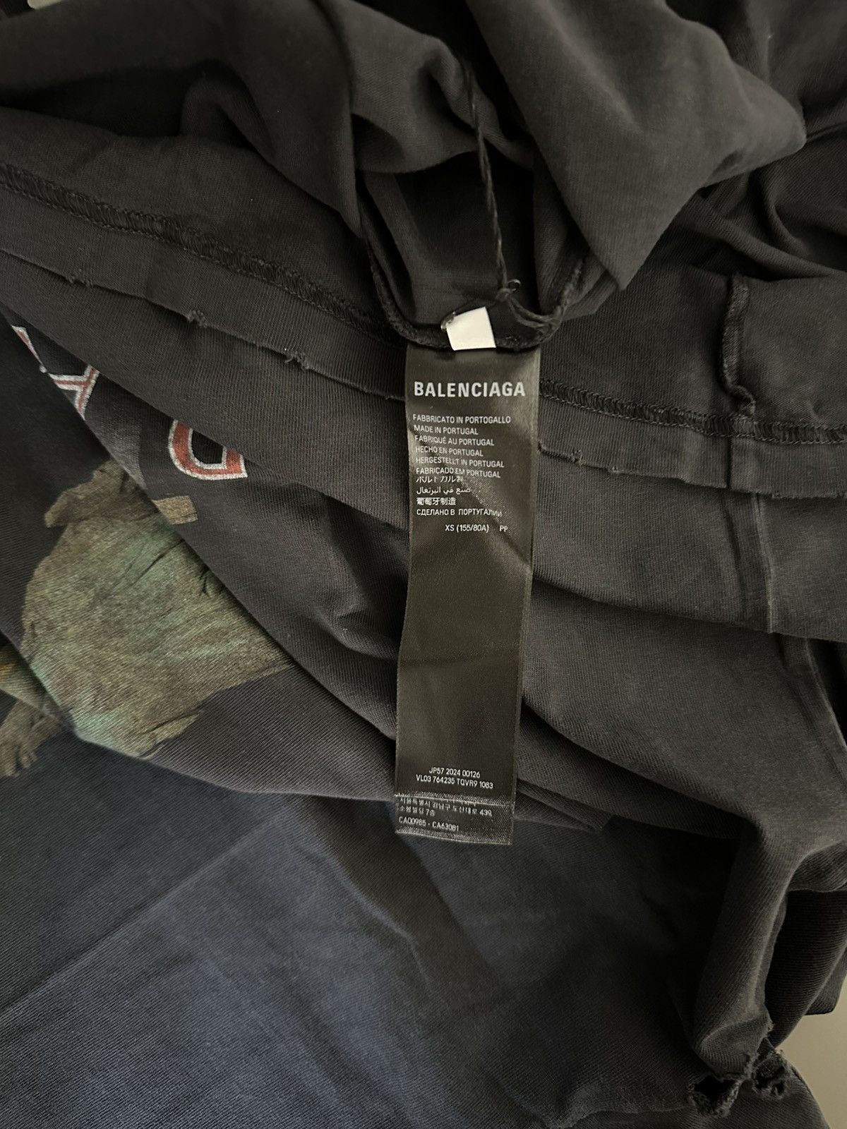 Balenciaga BALENCIAGA Statue of Liberty Paris T-Shirt (XS) Size US XS / EU 42 / 0 - 9 Thumbnail