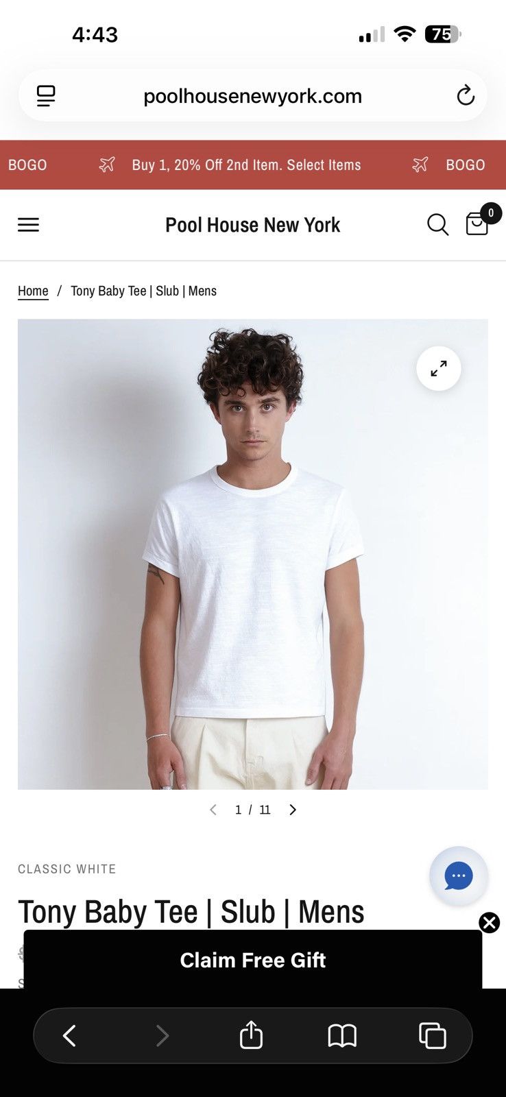 Poolhouse nyc tony baby tee