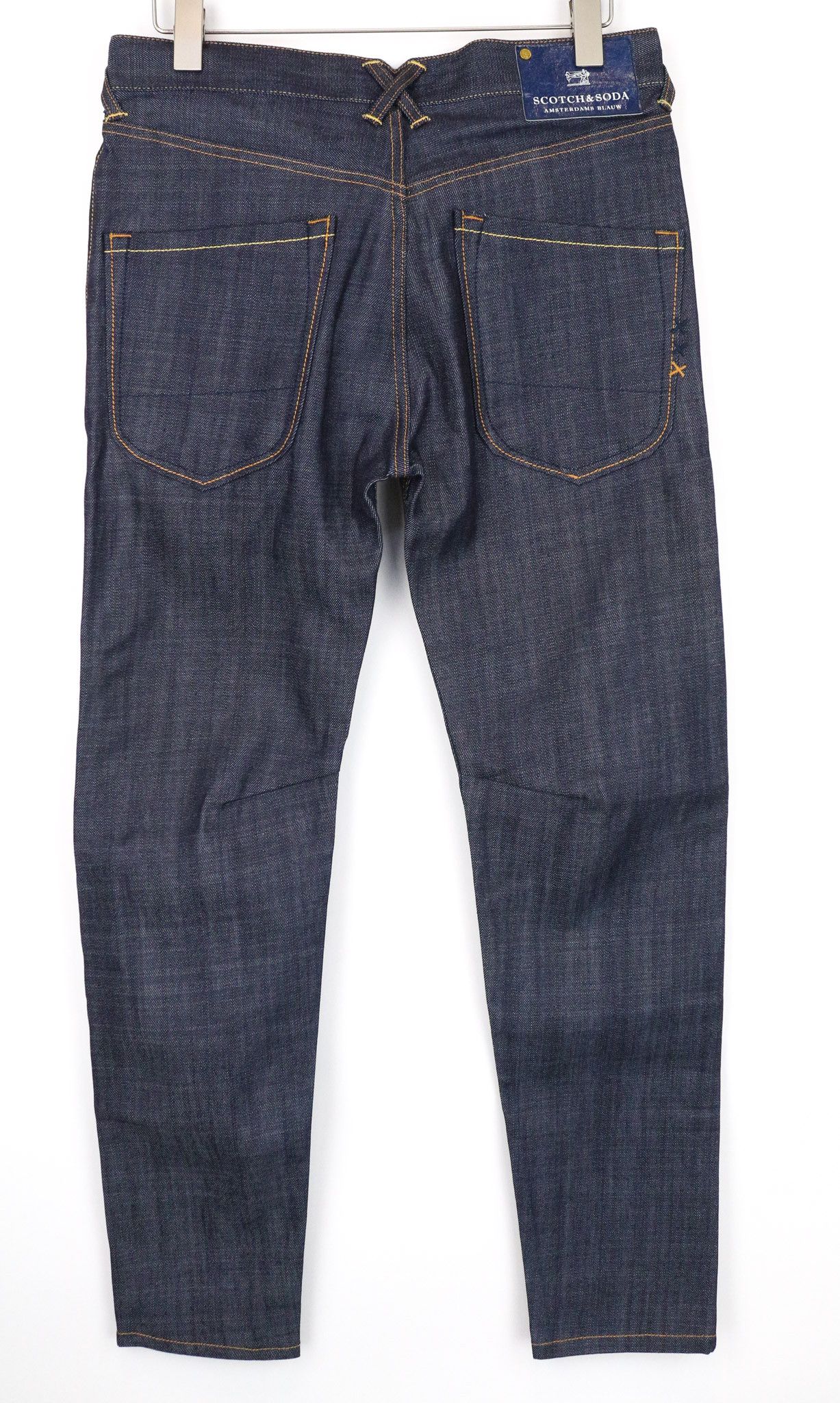 Maison Scotch W27 Dark Blue Slim Carrot Buttoned Jeans 74589 Size 27" / US 4 / IT 40 - 2 Thumbnail