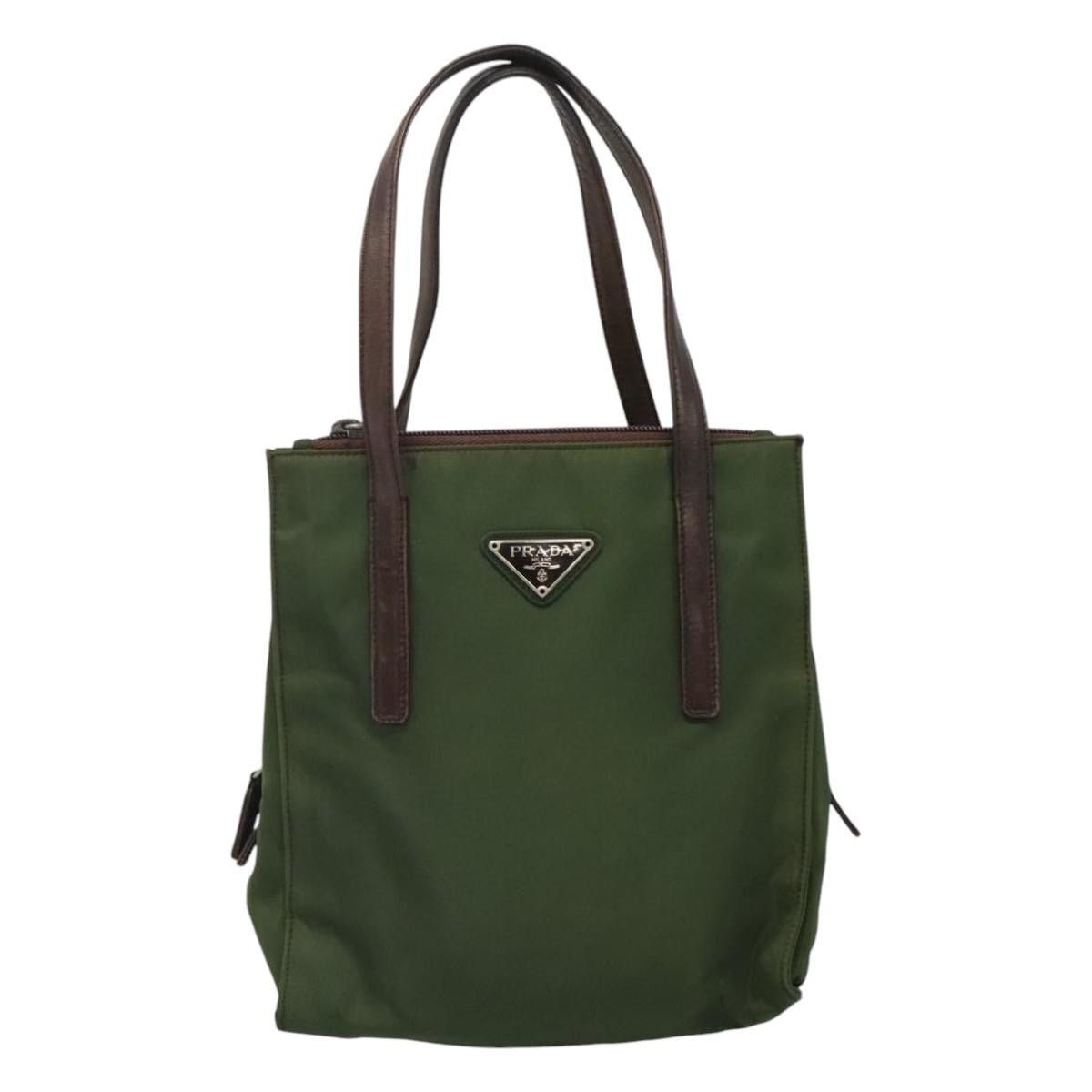 Prada PRADA Hand Bag Nylon Khaki Size ONE SIZE - 2 Thumbnail