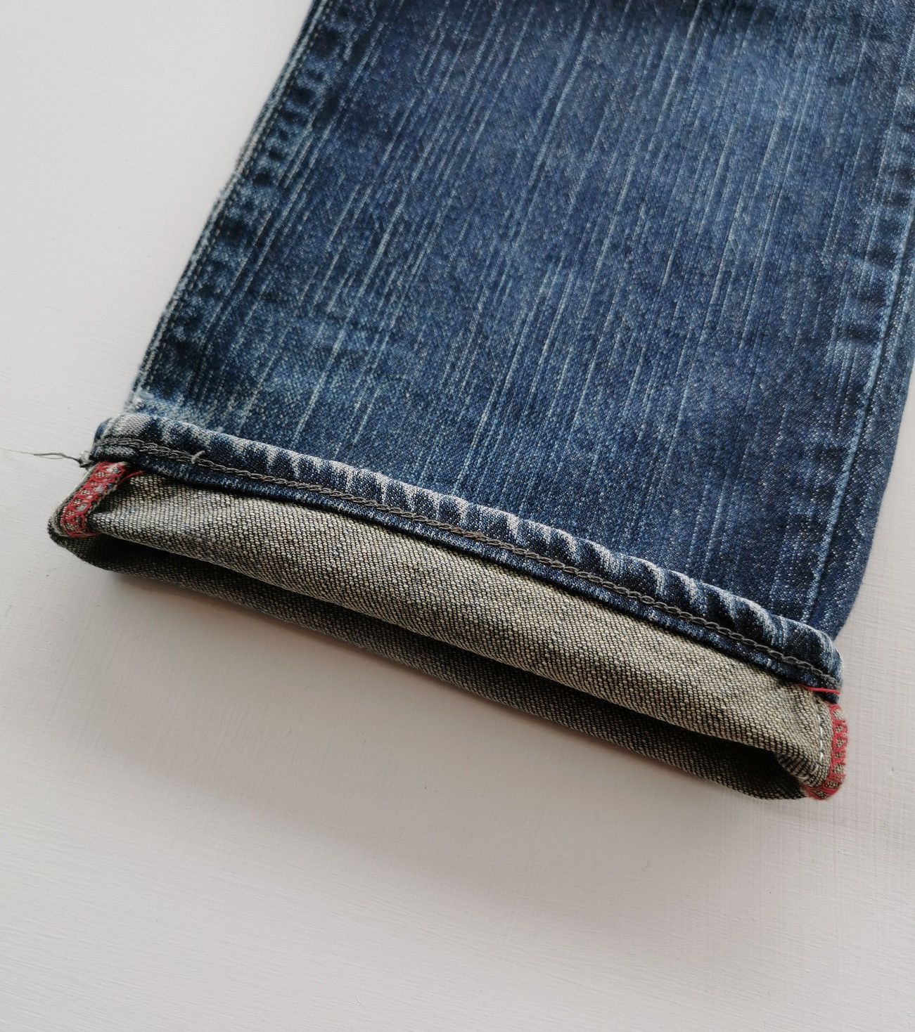 Edwin Edwin Slim Fit Distressed Denim Jeans Size US 35 - 5 Thumbnail