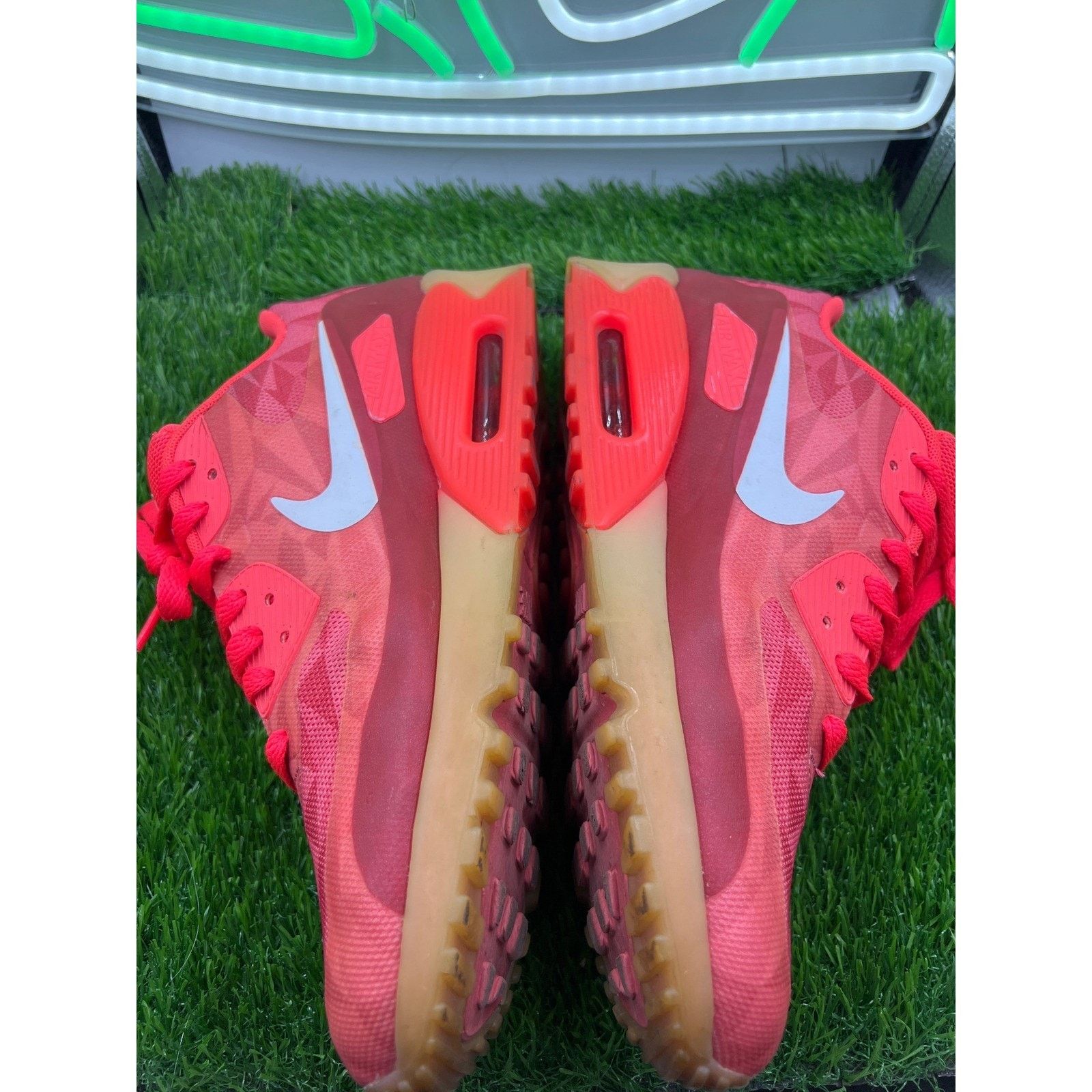 Nike Nike Air Max 90 Ice Crimson Red Jacquard Knit Men's 8 Size US 8 / EU 41 - 3 Thumbnail