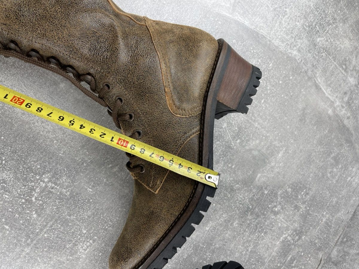 Vintage Vintage Italian Avant Garde Western Leather Brown Boots Size US 8 / IT 38 - 10 Thumbnail
