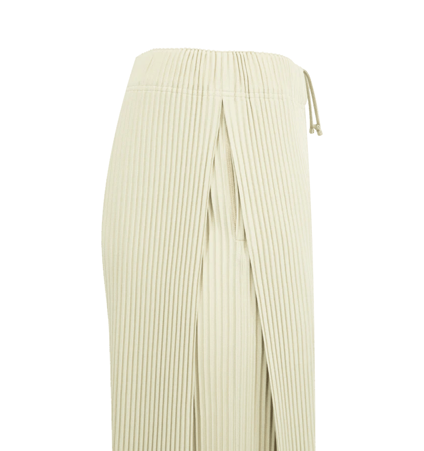 Issey Miyake o1h1sh11225 Mc May Pants in Dry Grass Green Size US 32 / EU 48 - 3 Thumbnail