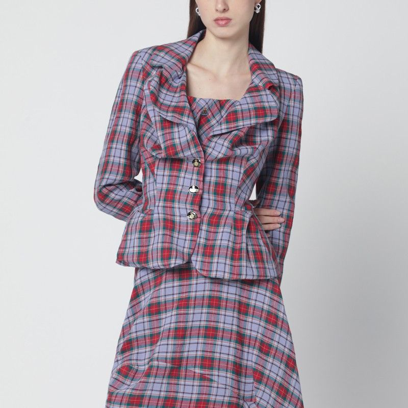 Vivienne Westwood Vivienne Westwood Drunken Jacket With Tartan Pattern Size S / US 4 / IT 40 - 1 Thumbnail