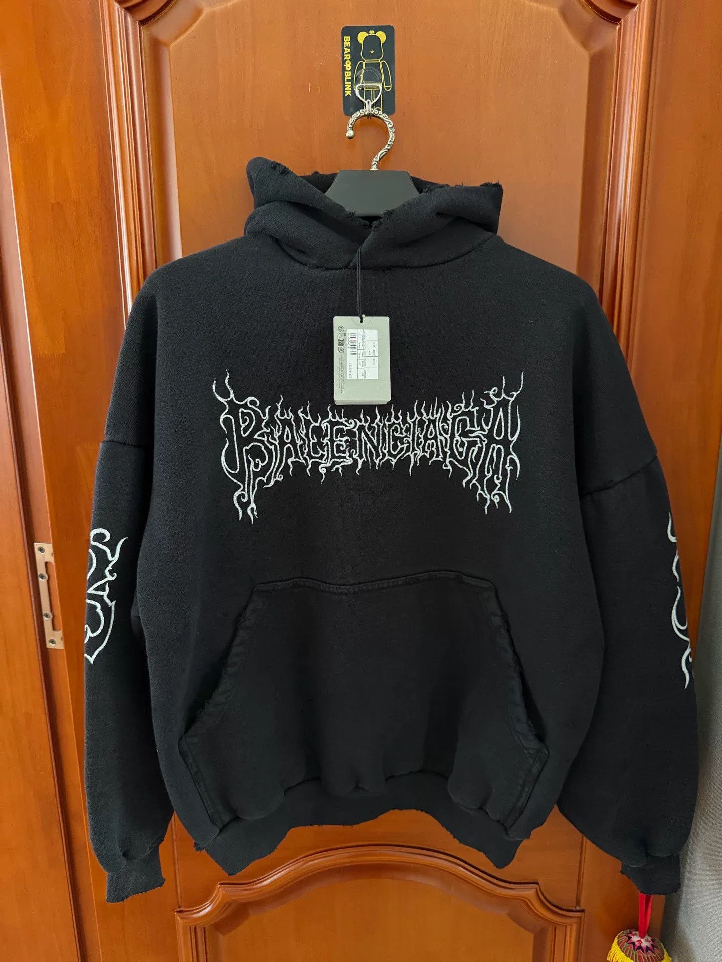 Balenciaga balenciaga black flame graphic hoodie Size US S / EU 44-46 / 1 - 1 Thumbnail