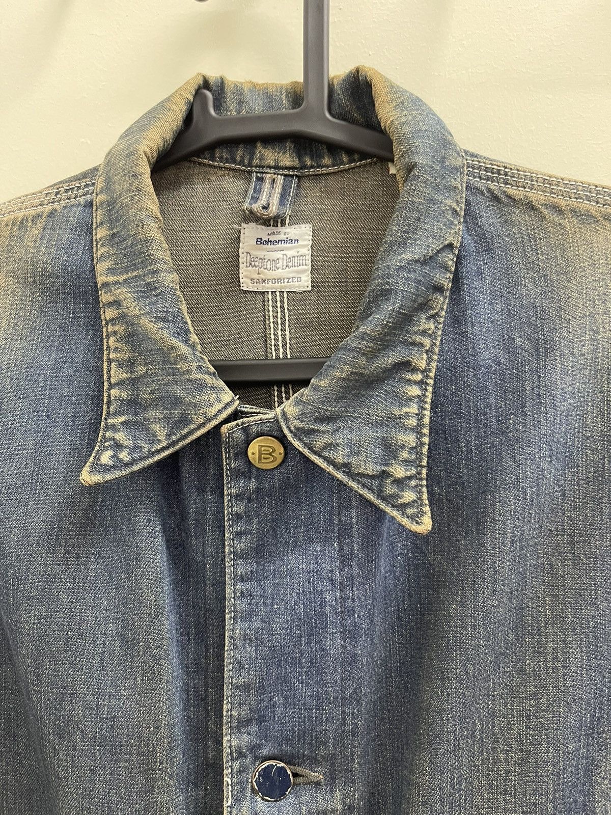Japanese Brand Bohemian's Deeptone Denim Jacket Size US S / EU 44-46 / 1 - 11 Thumbnail