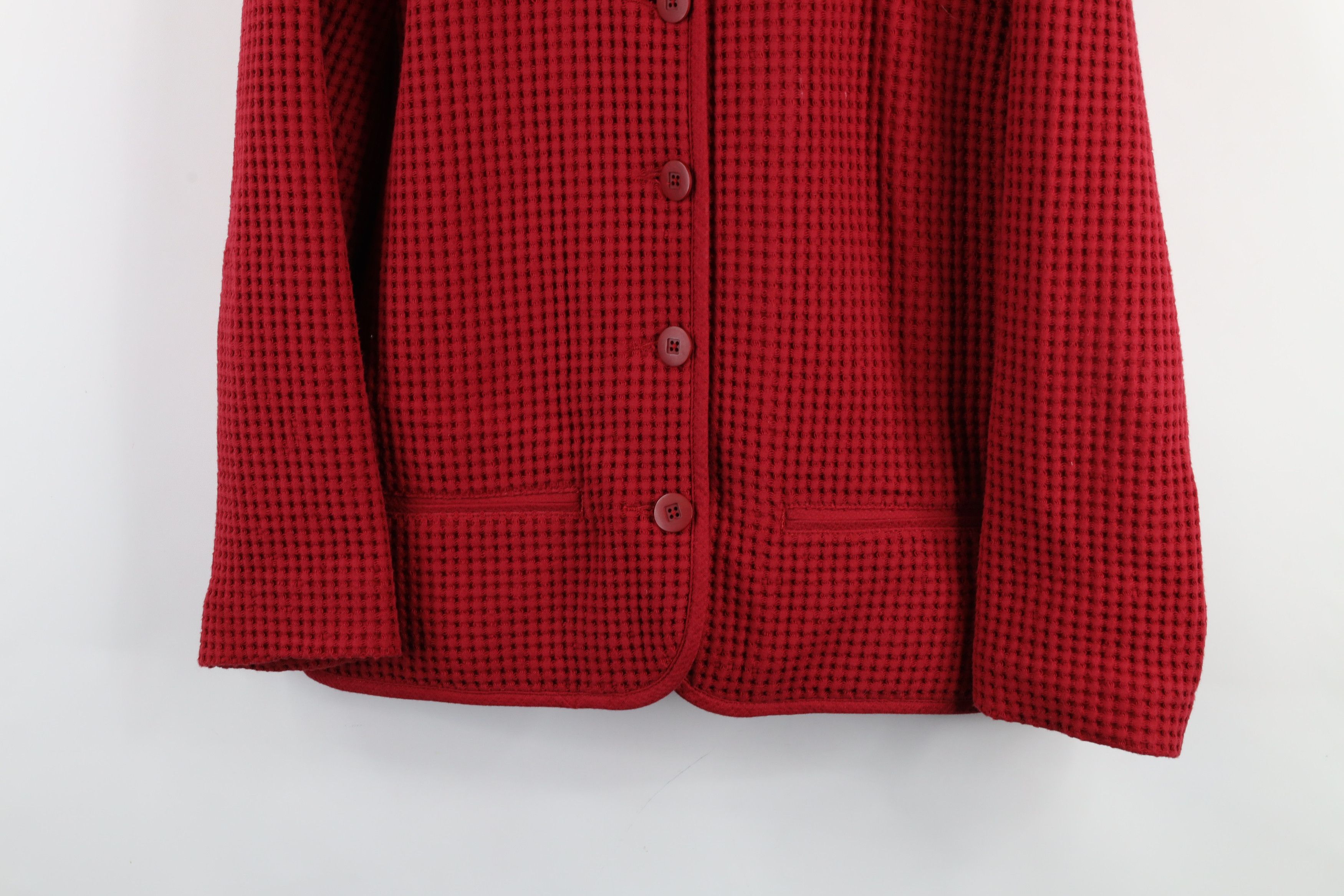Cabelas × Vintage Vintage Cabelas Thermal Knit Button Sweater Blazer Jacket Size XL / US 12-14 / IT 48-50 - 3 Thumbnail