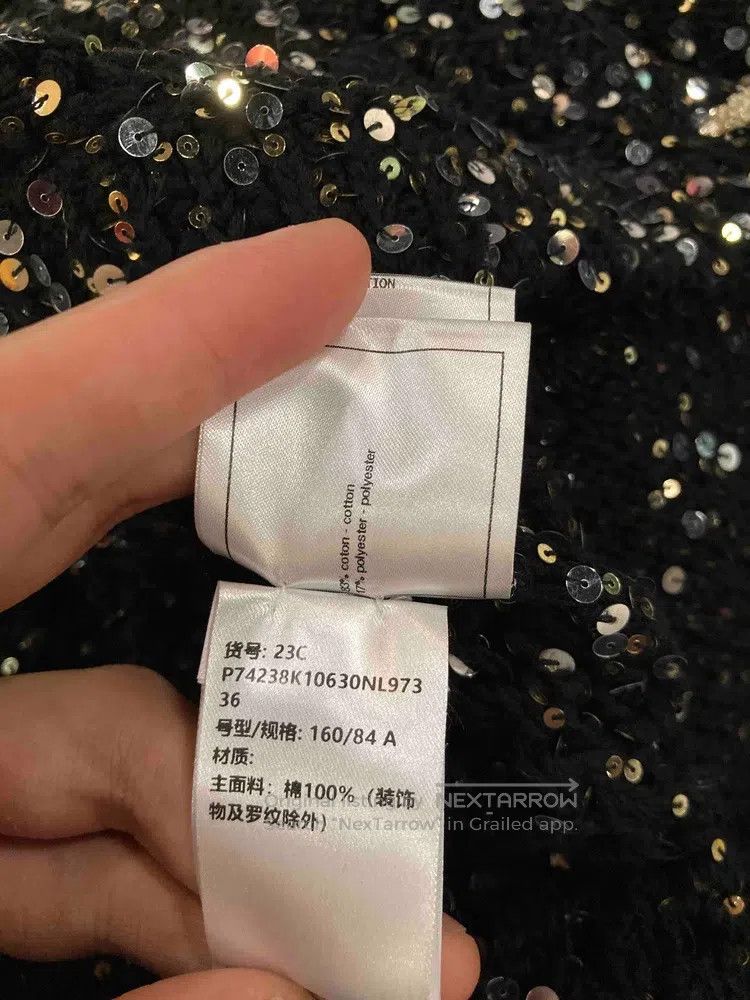 Chanel Chanel Black sequined lapel cardigan jacket Size XS / US 0-2 / IT 36-38 - 8 Thumbnail