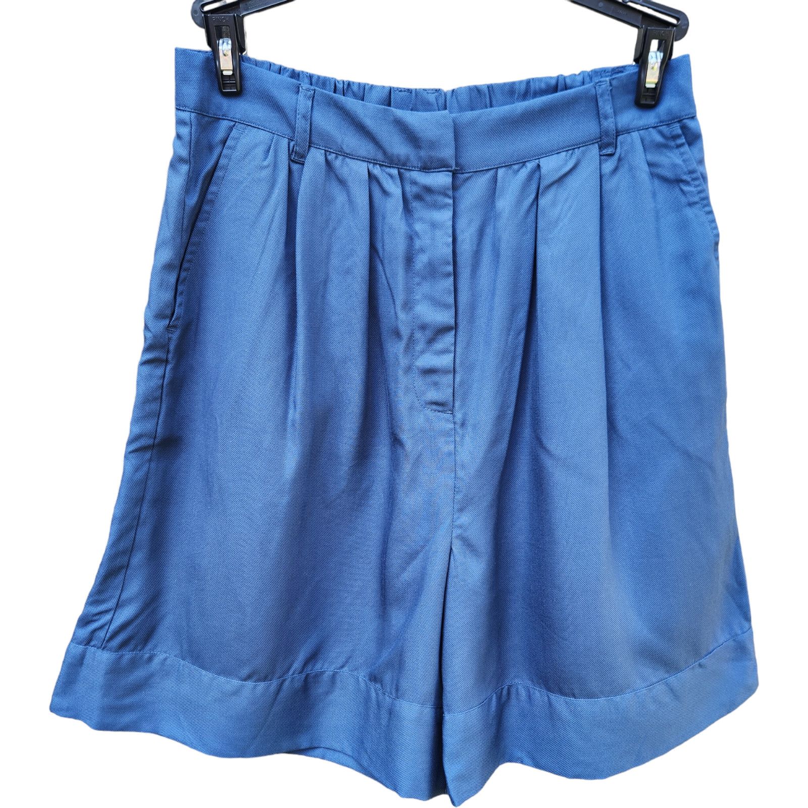 Nordstrom Nordstrom Medium Blue Ensign Shorts Elastic Waist Pocket NWT Size 28" / US 6 / IT 42 - 1 Thumbnail