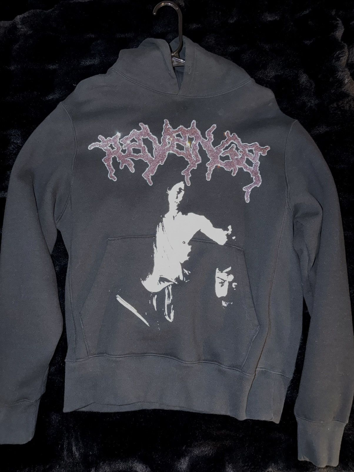 Revenge Revenge David & Goliath Rhinestone Hoodie Size US S / EU 44-46 / 1 - 2 Thumbnail