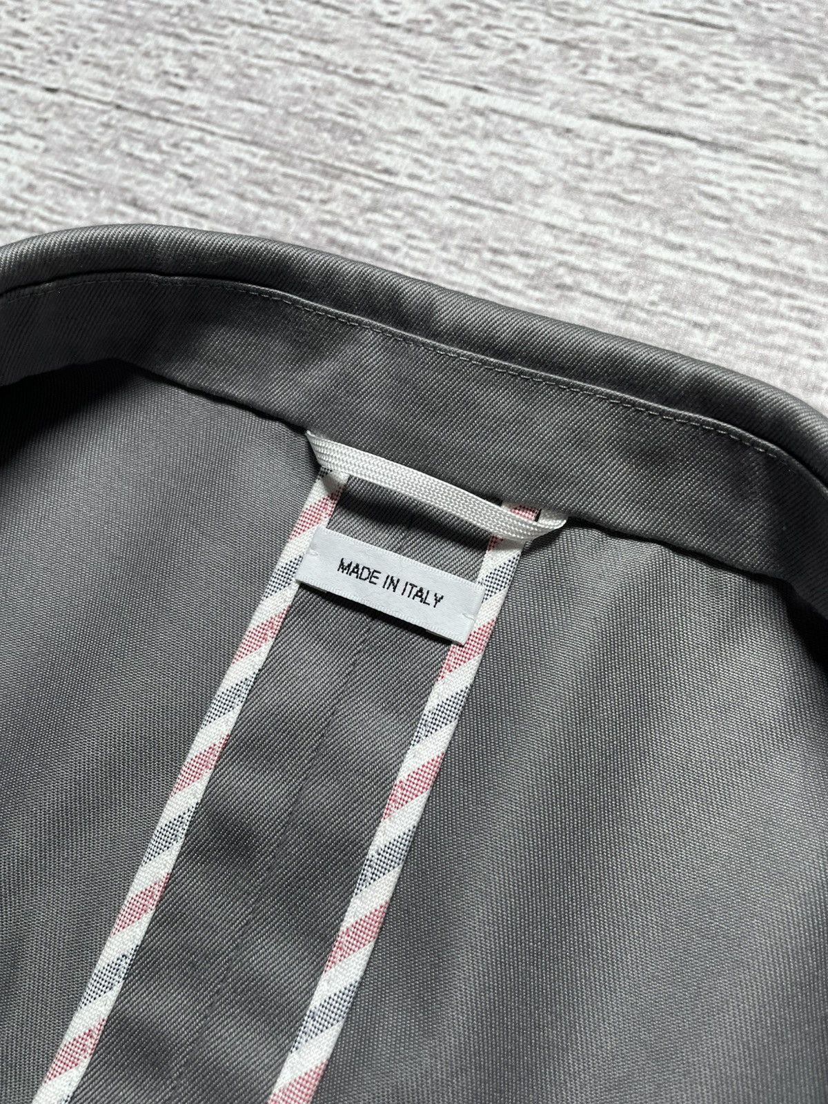 Thom Browne Thom Browne Grey Unconstructed Classic Blazer Size 48R - 10 Thumbnail