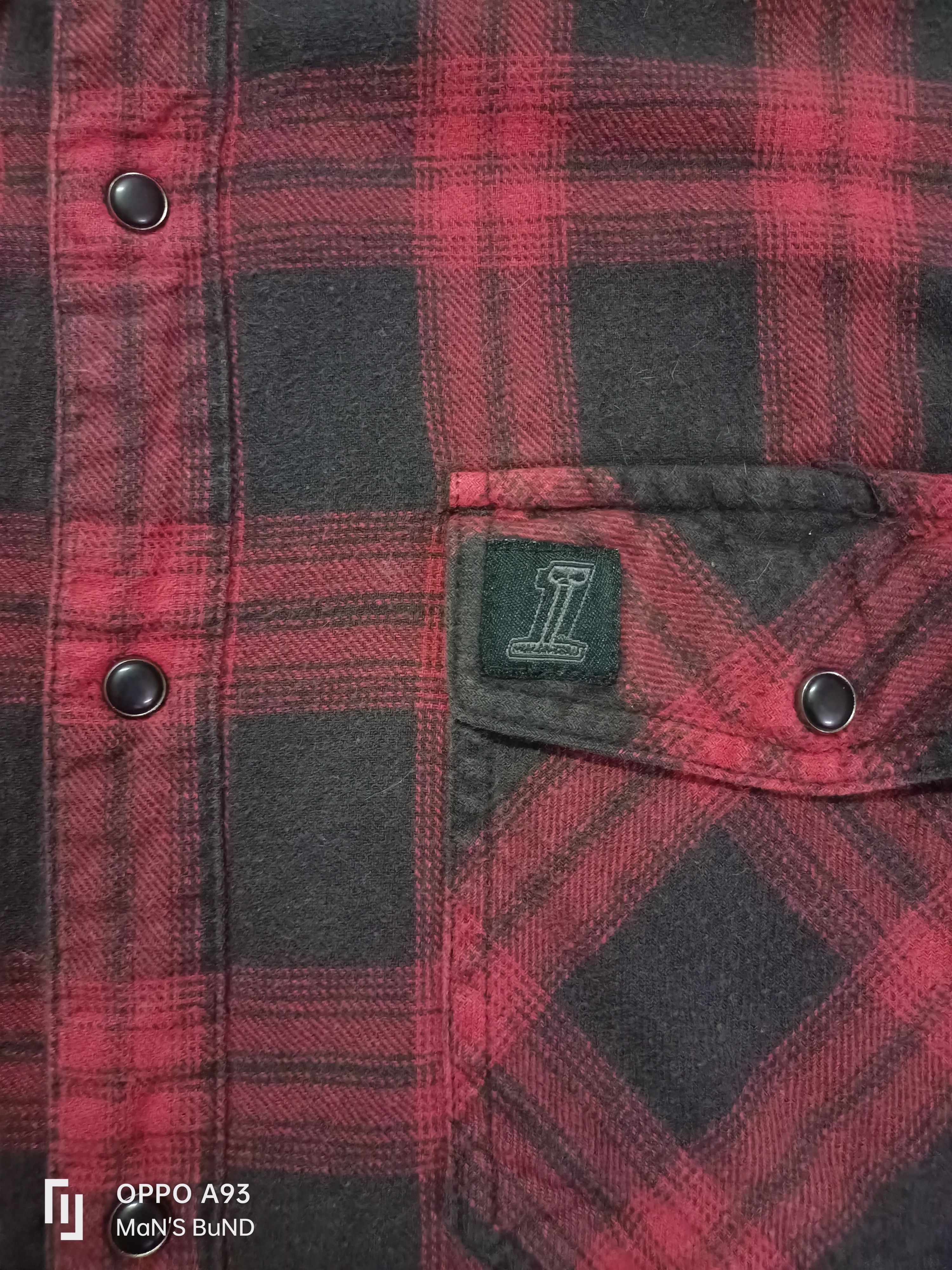 Flannel × Harley Davidson × Vintage HARLEY DAVIDSON Men's Red Plaid Flannel Slim Fit 99023-16VM Size US XL / EU 56 / 4 - 7 Thumbnail