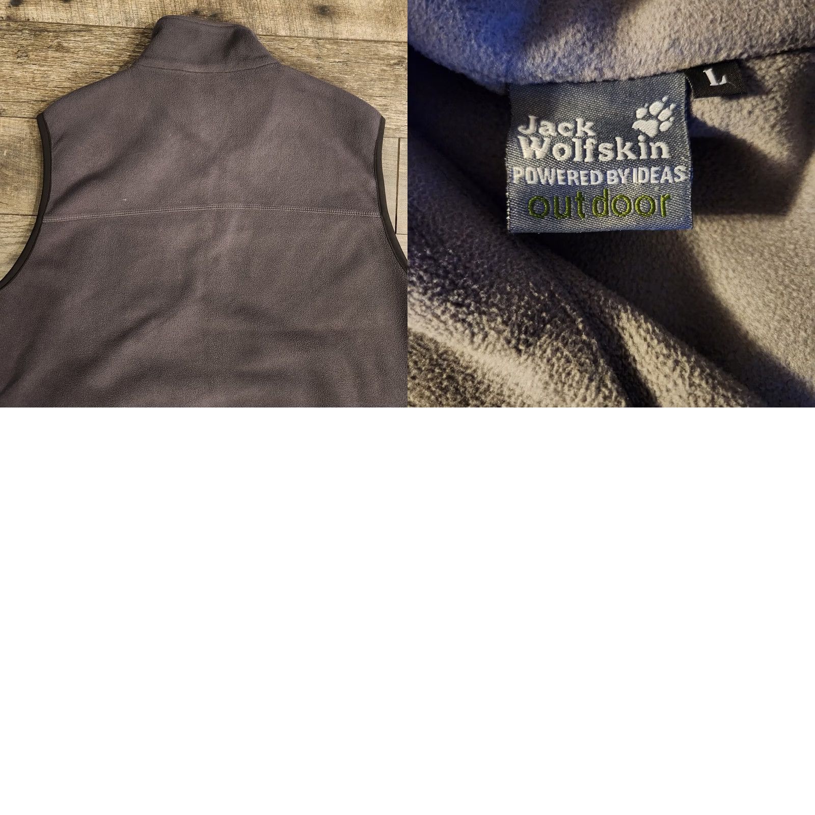 Jack Wolfskin VINTAGE Jack Wolfskin Outdoor Fleece Vest Mens Large Gray Size US L / EU 52-54 / 3 - 8 Thumbnail