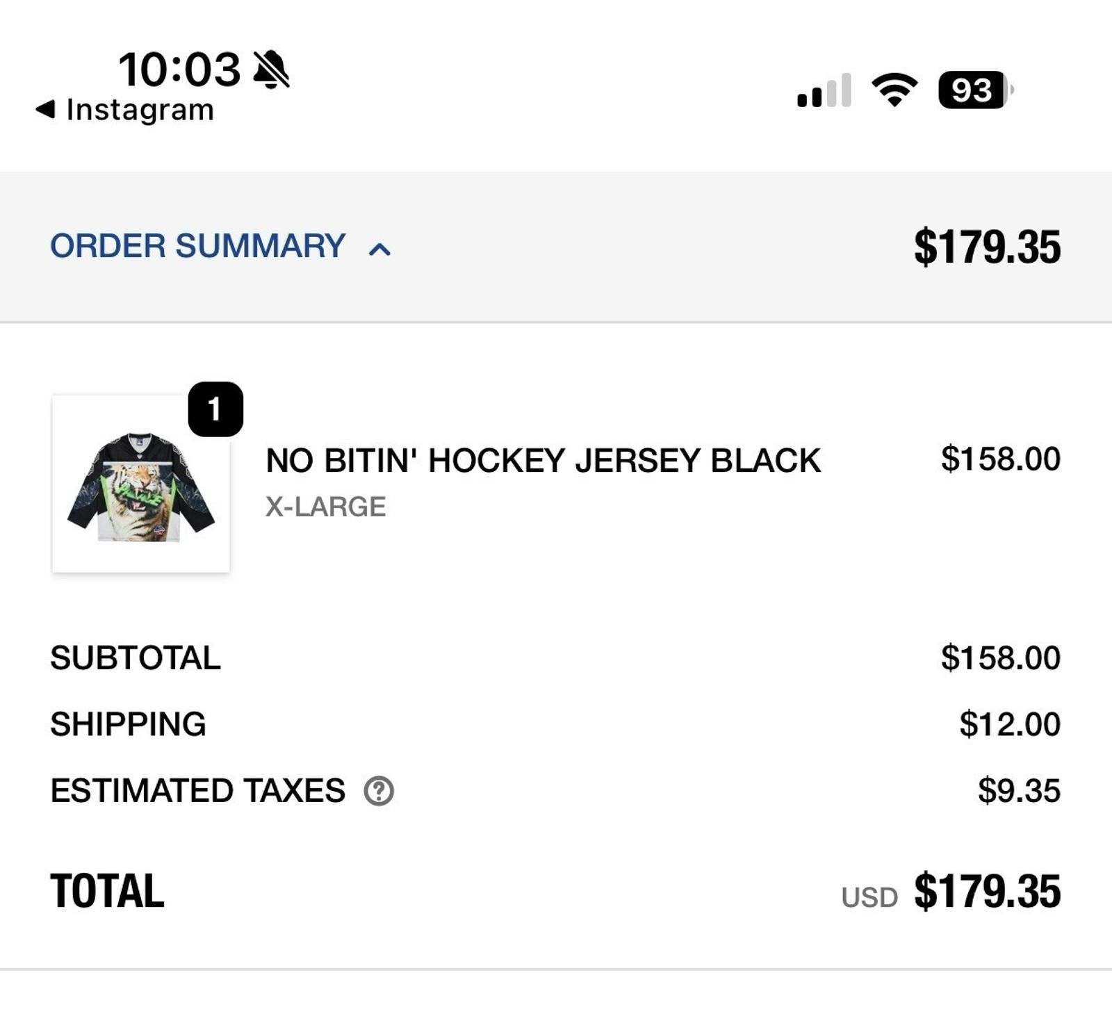 Palace Palace No Bitin’ Hockey Jersey Tiger XL NEW Size US XL / EU 56 / 4 - 4 Thumbnail