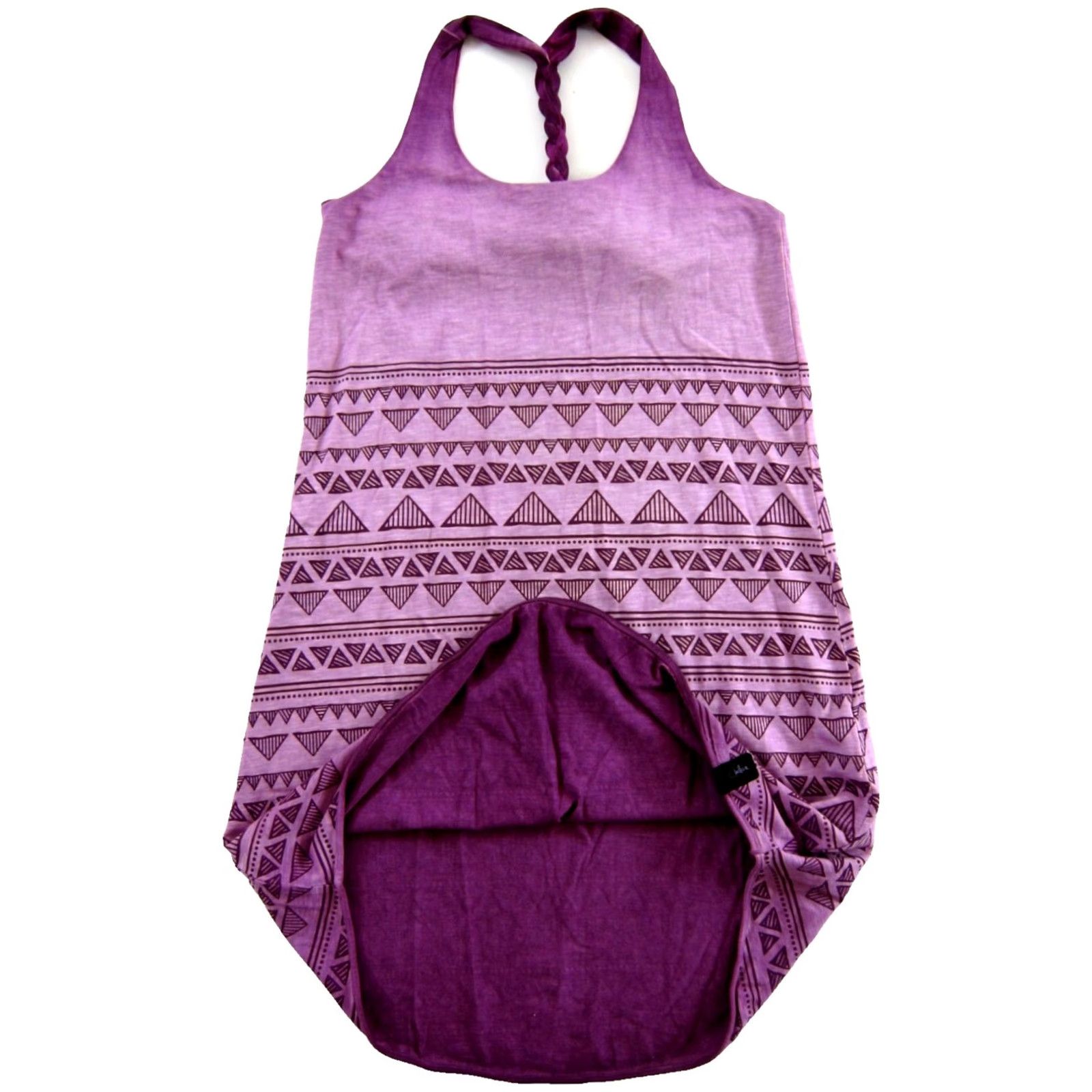 Vintage Chillaz NWT Violet Purple Jersey Stretch Grande Grotta Triangle Tank Dress 10/40 Size L / US 10 / IT 46 - 4 Thumbnail