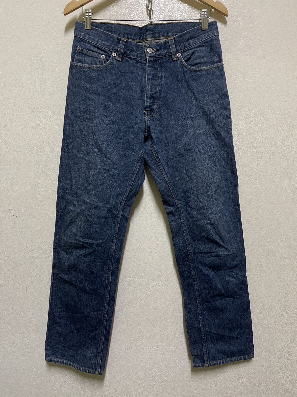 Helmut Lang × Vintage Helmut Lang Blue Jeans Size US 30 / EU 46 - 1 Thumbnail