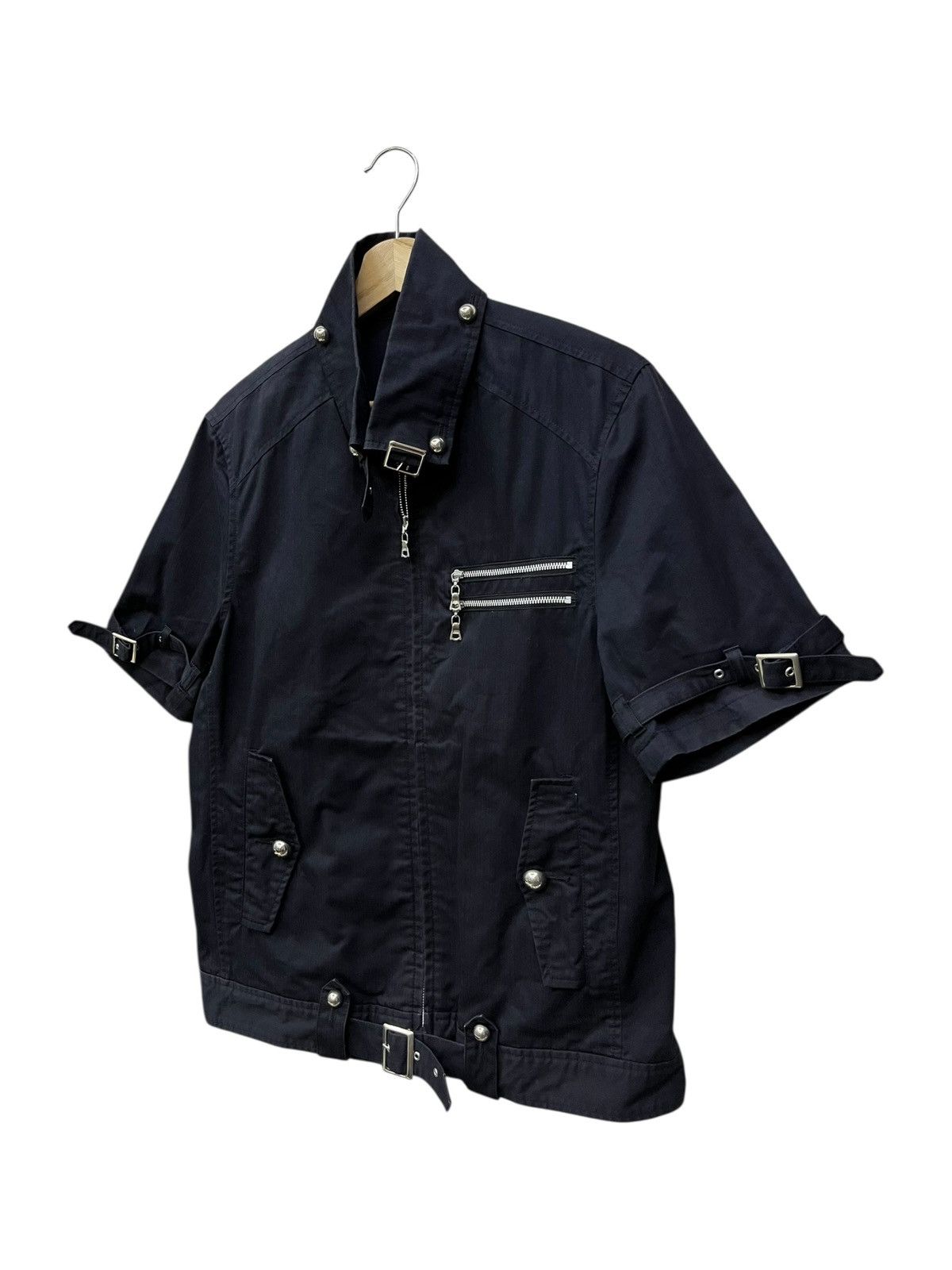 semanticdesign Semantic Design Punk Bondage Zipper Short Sleeve Shirt Japan Size US S / EU 44-46 / 1 - 4 Thumbnail