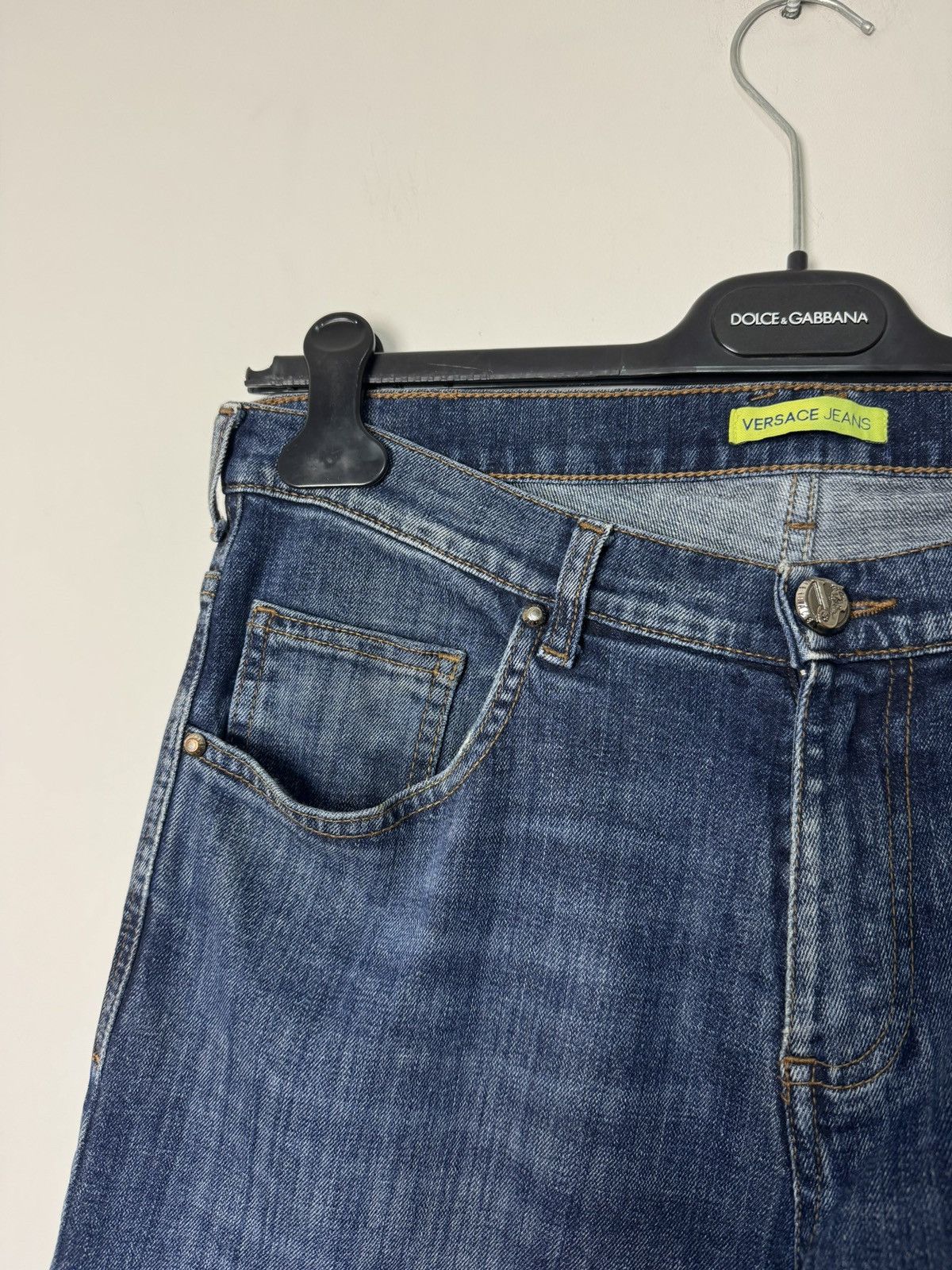 Versace Versace Jeans Metal Logo Denim Luxury Designer Y2K style Size US 31 - 4 Thumbnail