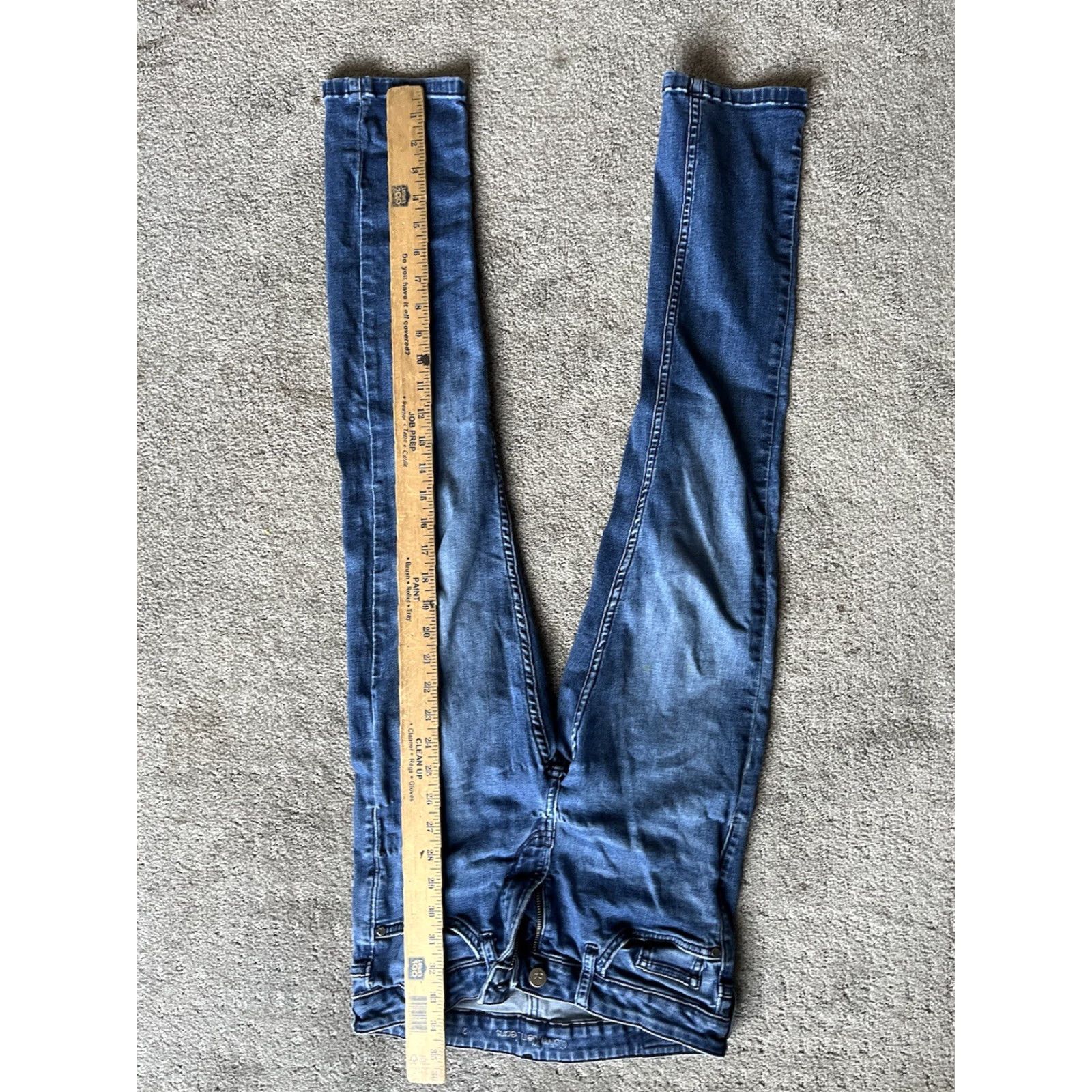 Calvin Klein VINTAGE Calvin Klein Women's Jeans Slim Boyfriend 2 Medium Wash Blue Straight Flare Size 26" / US 2 / IT 38 - 6 Thumbnail