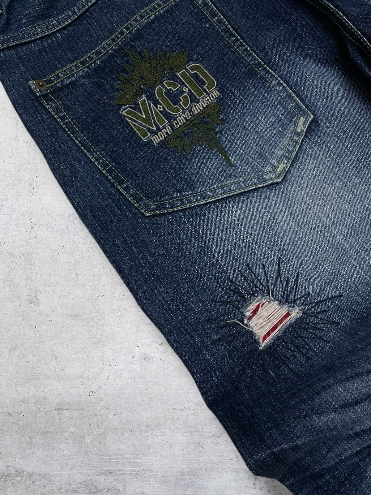 Hysteric Glamour VINTAGE MORE CORE DIVISION RIPPED JAPAN PUNK SUPERSTAR DENIM Size US 32 / EU 48 - 17 Thumbnail
