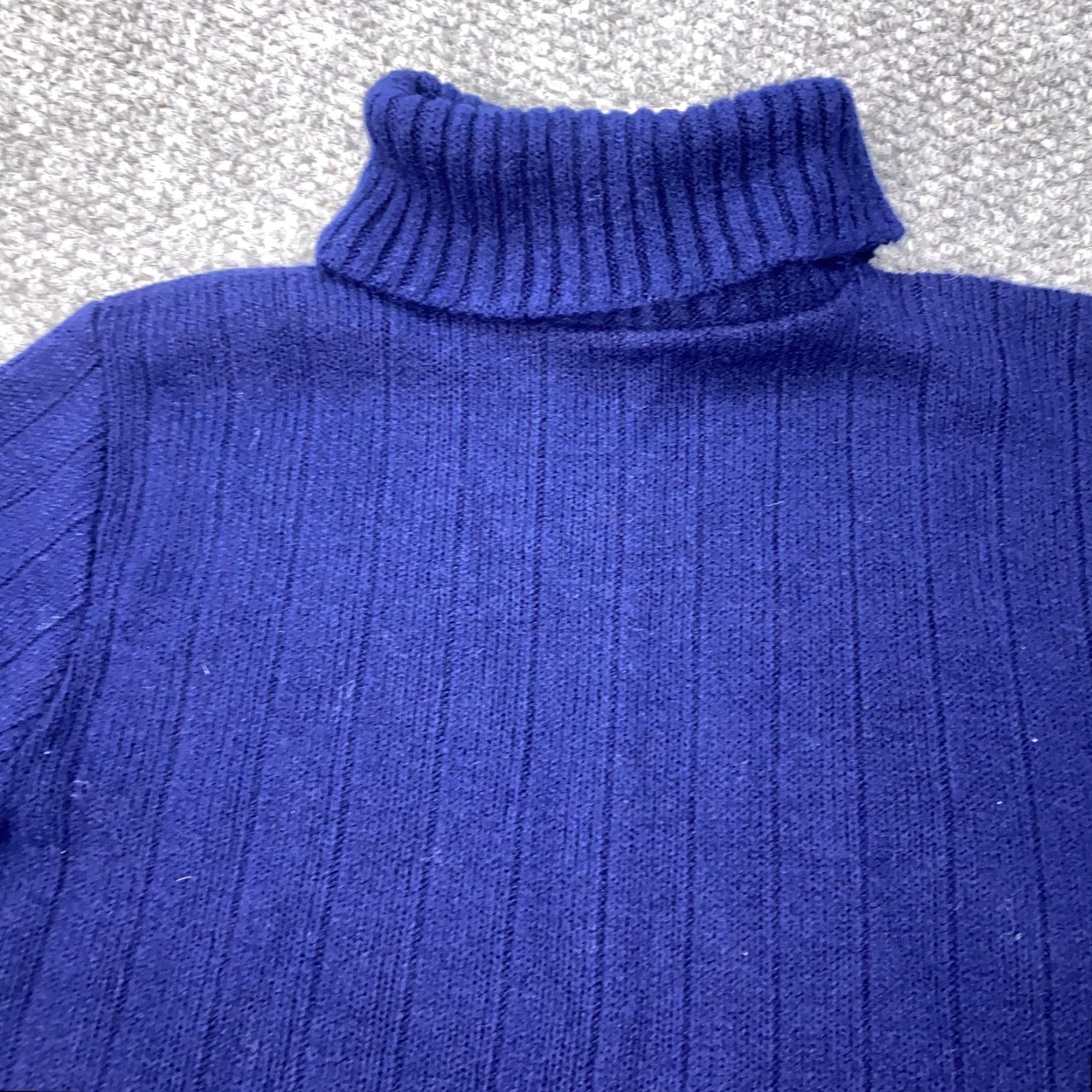 Vintage VINTAGE Bernice Sweater Shirt Womens 34 Blue Turtleneck Orlon Acrylic 60s Size XXS / US 00 / IT 34 - 2 Thumbnail