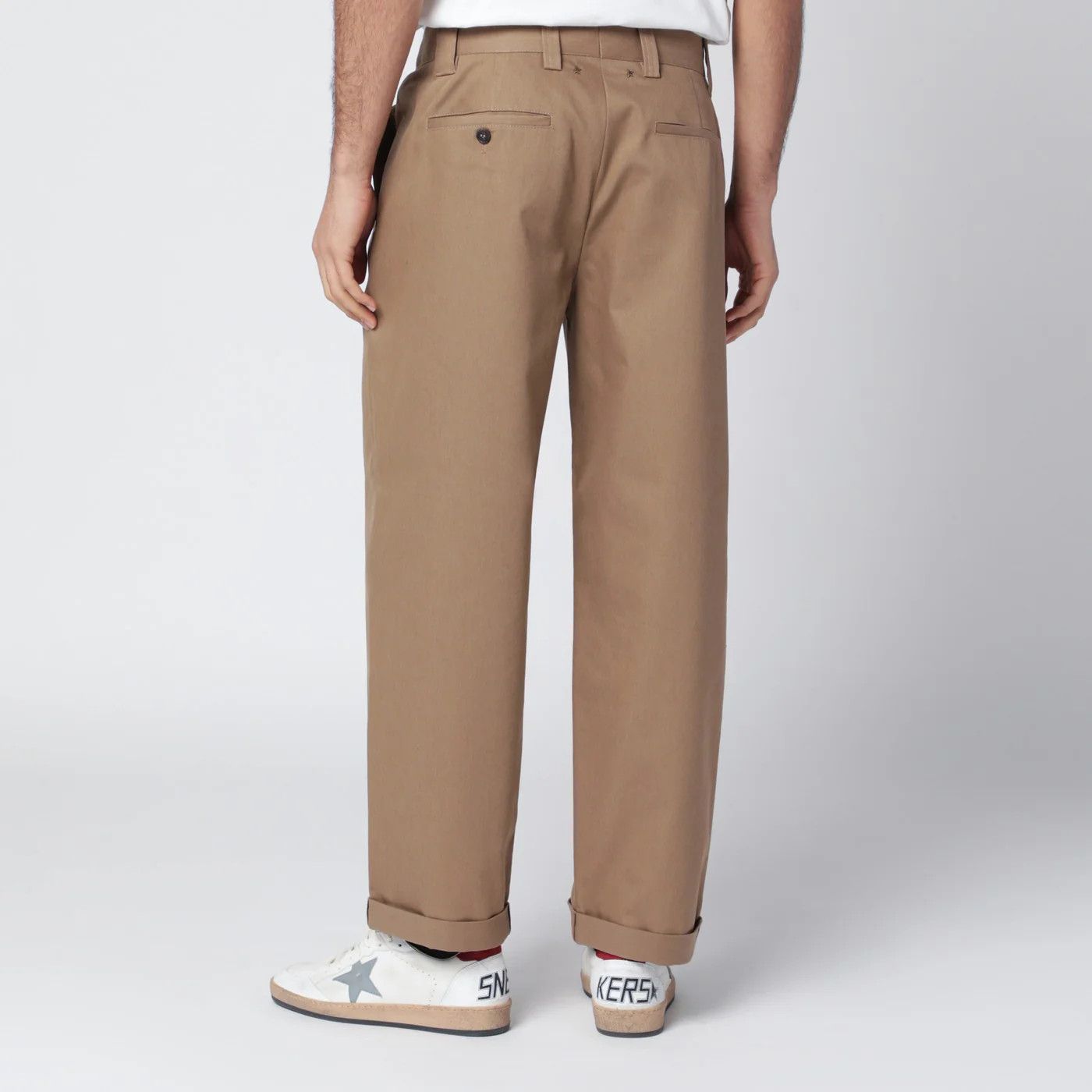 Golden Goose o1d2blof0426 Cotton-Blend Pants in Light Brown Size US 32 / EU 48 - 4 Thumbnail