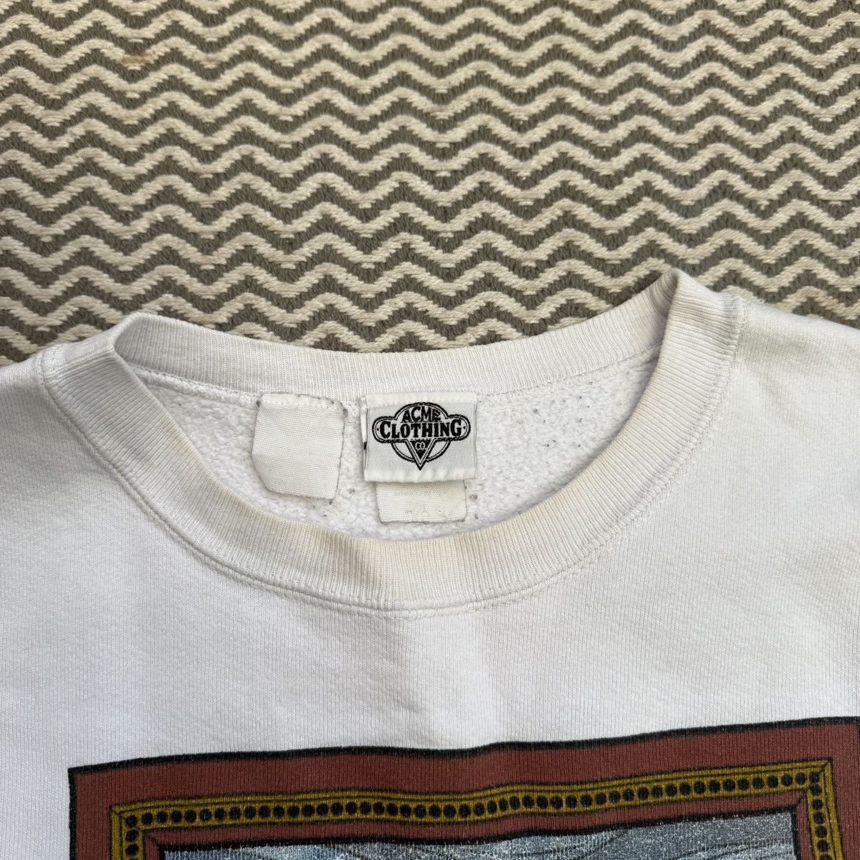 Acme Clothing Vintage “Le Duck Scream” Graphic Crewneck Sweatshirt – White Size US L / EU 52-54 / 3 - 4 Thumbnail
