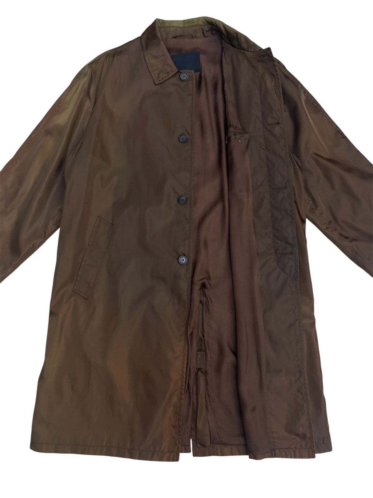 Prada PRADA Luxury Raincoat - Italian-Made, Acetate/Nylon Lining Size US L / EU 52-54 / 3 - 4 Thumbnail