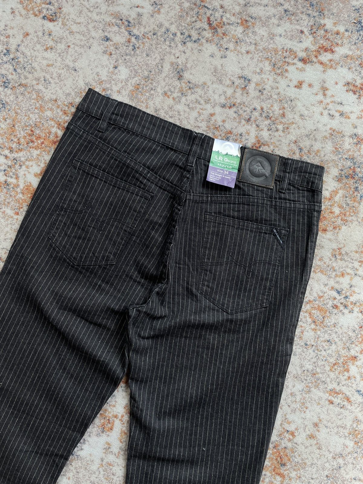 If Six Was Nine LR GEANS STRIPE TRUE STRAIGHT STRETCH Size US 34 / EU 50 - 6 Thumbnail