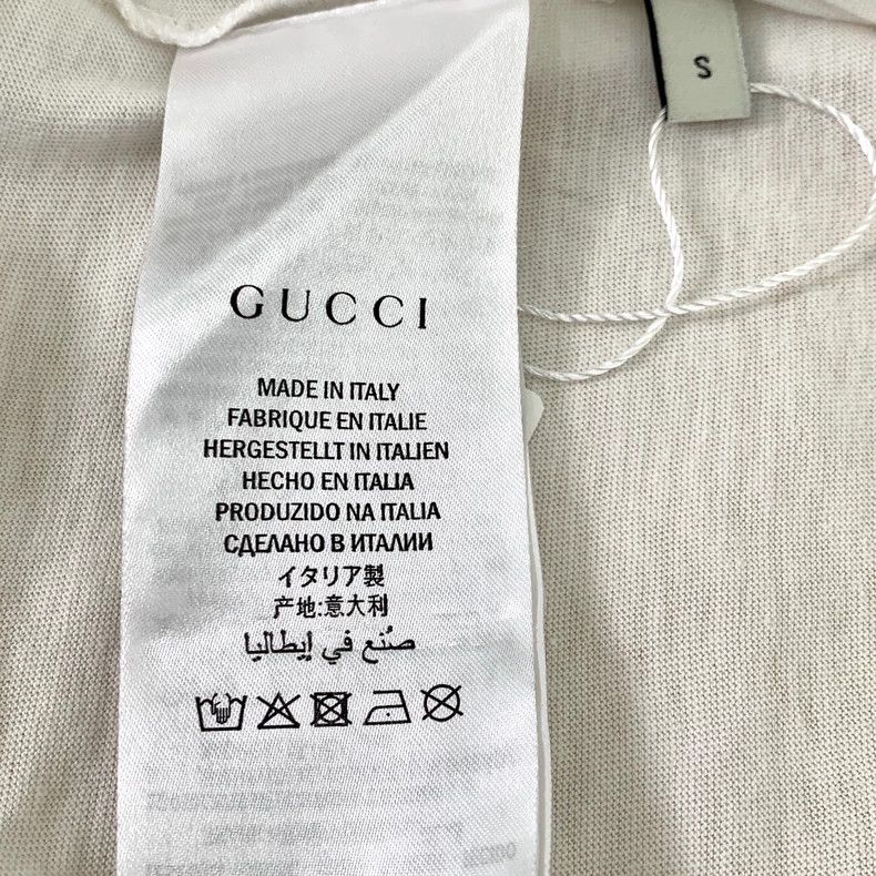 Gucci Gucci White letter floral printed cotton round-neck short-s Size US S / EU 44-46 / 1 - 7 Thumbnail