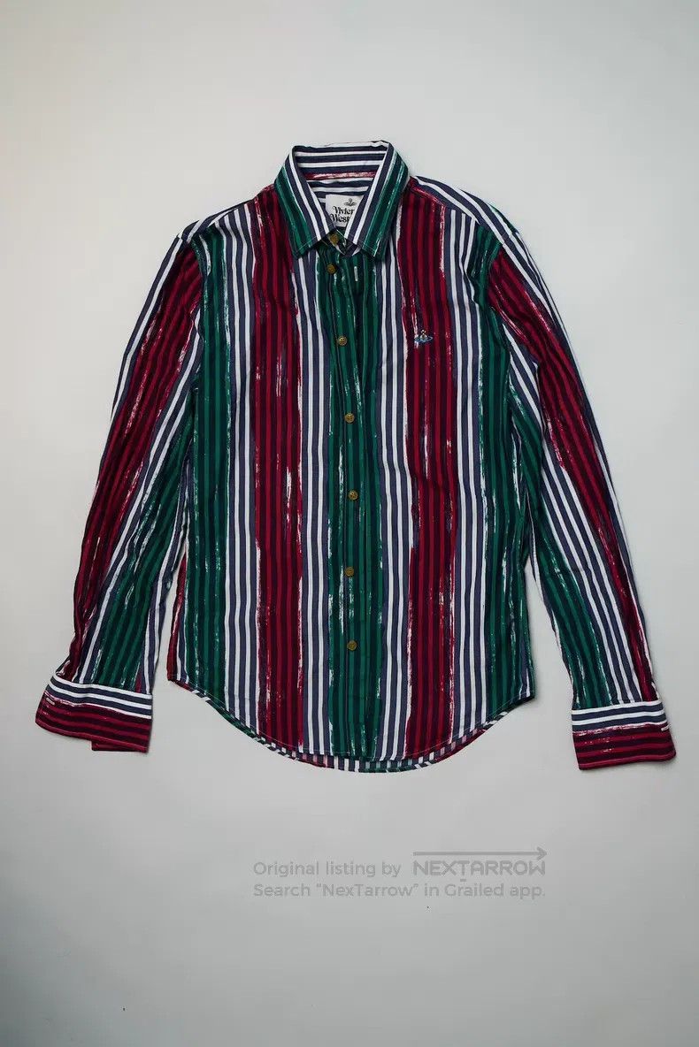 Vivienne Westwood Vivienne Westwood Drunkard Striped Shirt Size M / US 6-8 / IT 42-44 - 2 Thumbnail