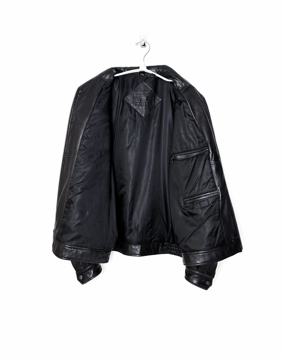 Roundtree & Yorke Roundtree & Yorke Lambskin Leather Jacket Size US XL / EU 56 / 4 - 3 Thumbnail