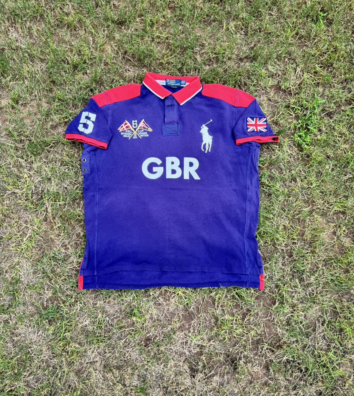 Polo Ralph Lauren Polo Ralph Lauren Great Britain Polo Shirt Chief Keef Style Size US XXL / EU 58 / 5 - 1 Thumbnail