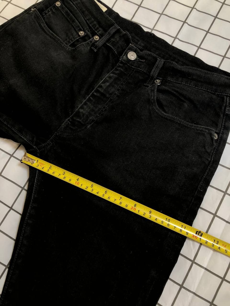 Levi's Mens LEVI STRAUSS 512 Black Stretch Denim Big E Jeans Size US 34 / EU 50 - 7 Thumbnail