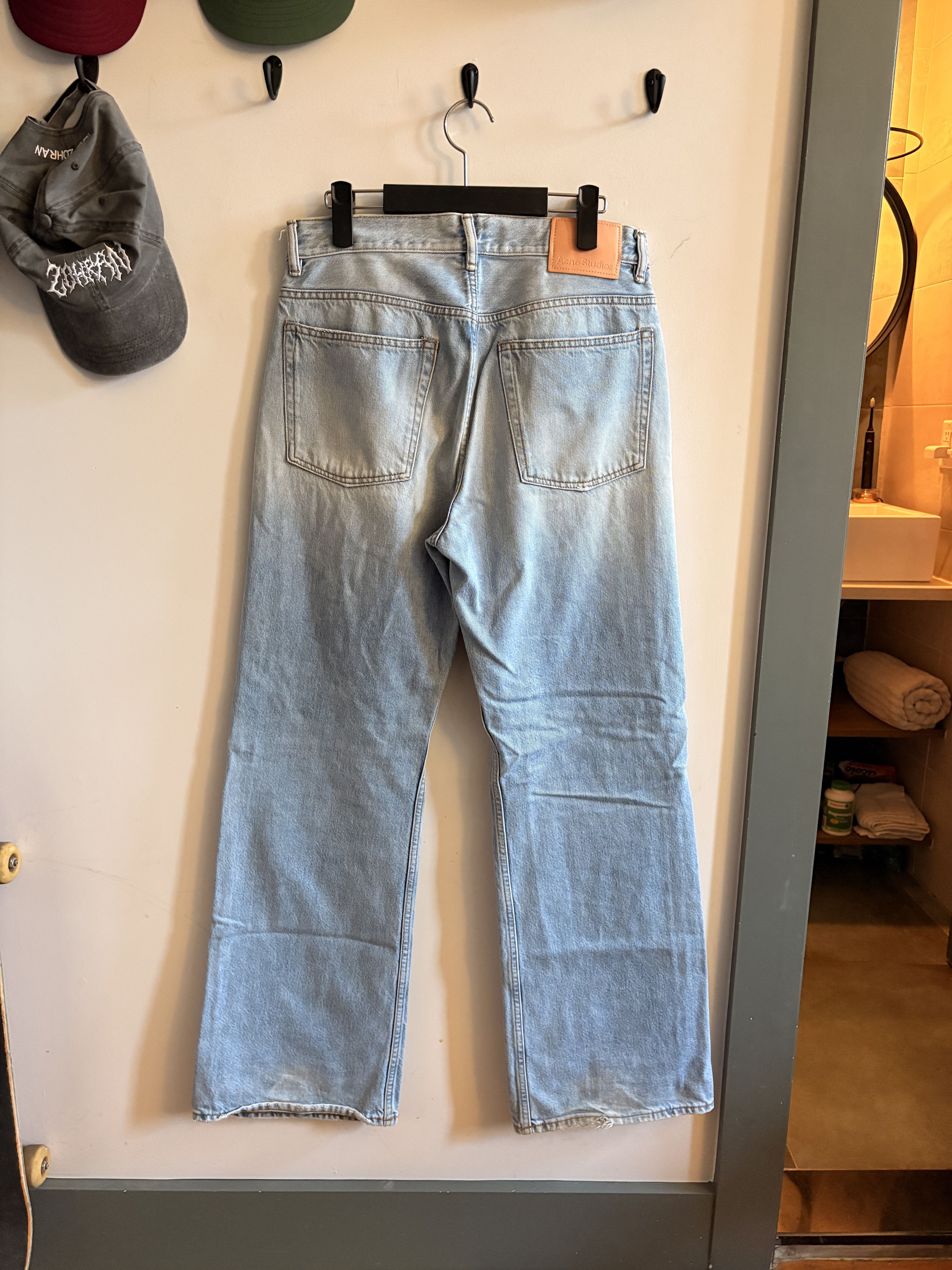 Acne Studios Slightly Flared Loose Washed Jeans Size US 31 - 2 Thumbnail