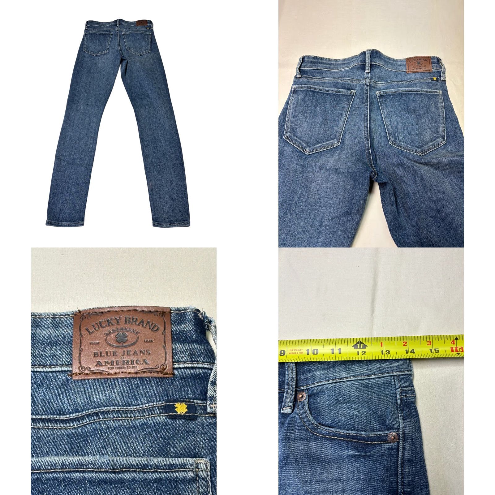 Lucky Brand Lucky Brand Jeans Women Skinny Blue Wash 26 2 Ava Stretch Denim Inseam 29 Size 26" / US 2 / IT 38 - 8 Thumbnail