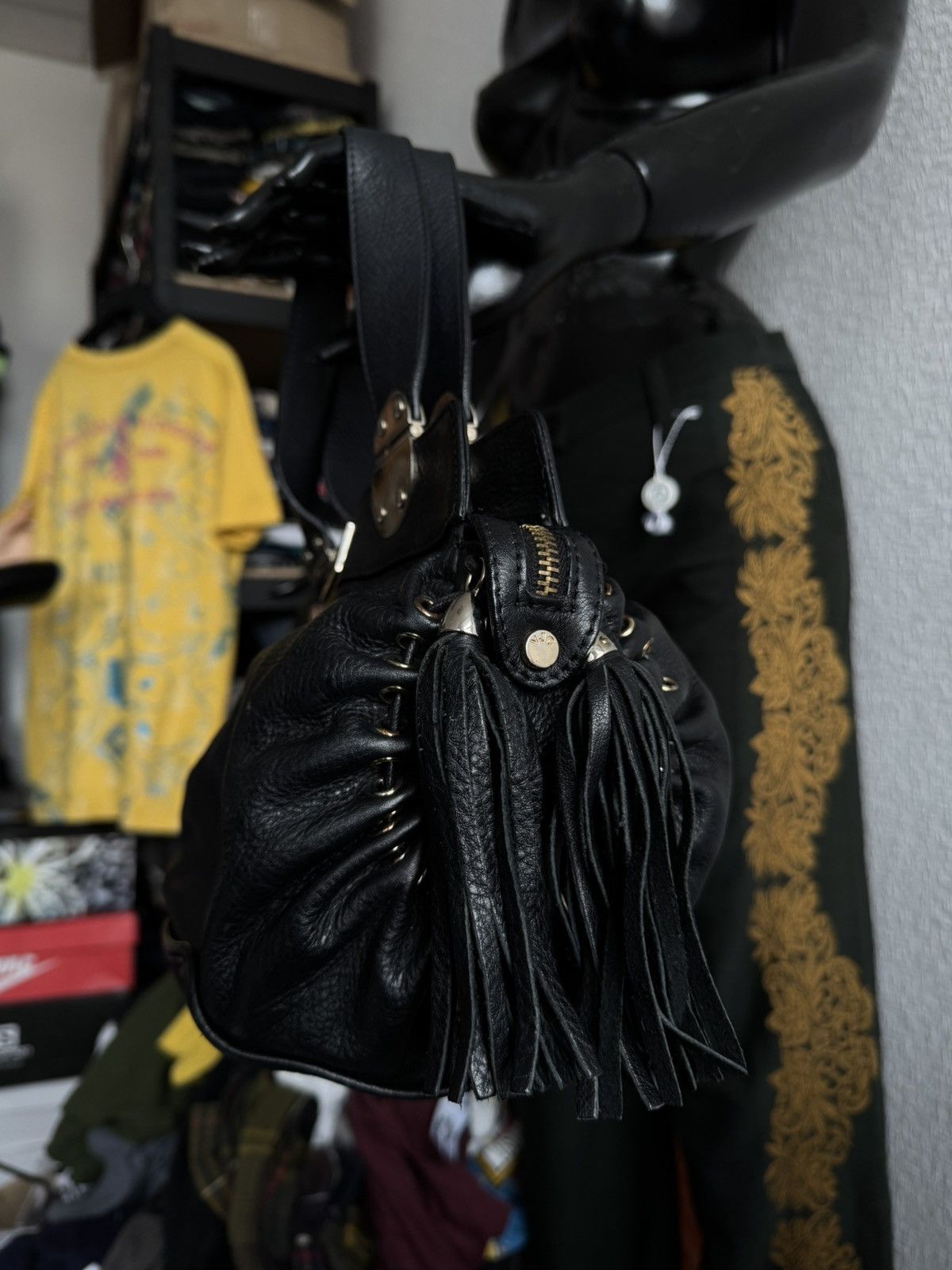 Versace Jeans Couture × Vintage ⚫️Luxury leather VERSACE JEAN mini wmns bag Size ONE SIZE - 4 Thumbnail