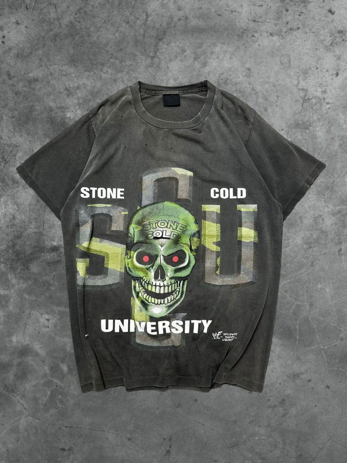 image of Vintage 90’S Stone Cold T-Shirt in Black, Men's (Size XL)