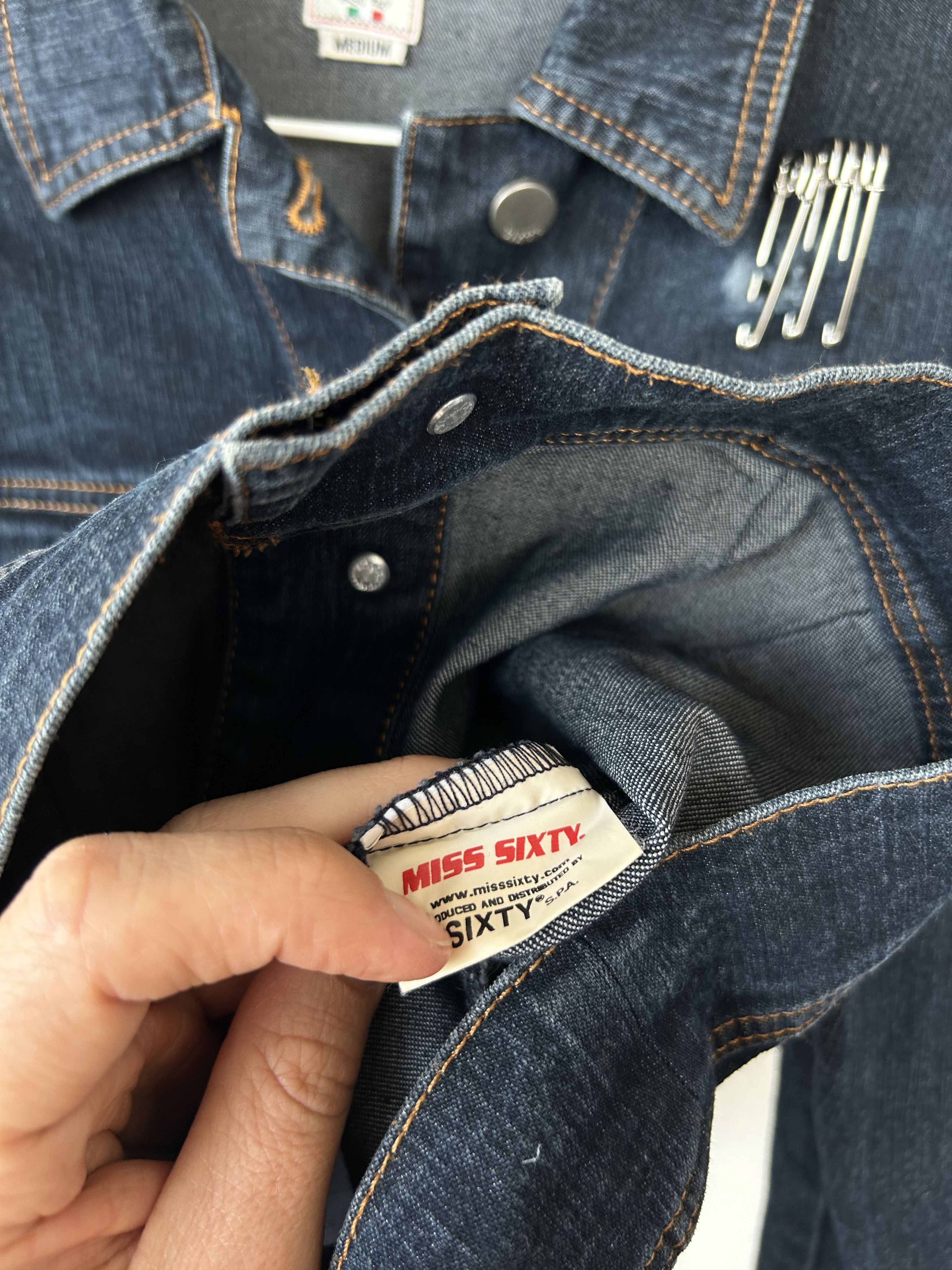 Miss Sixty × Vintage Vintage Miss Sixty denim jacket with fur 2000s y2k Size M / US 6-8 / IT 42-44 - 7 Thumbnail