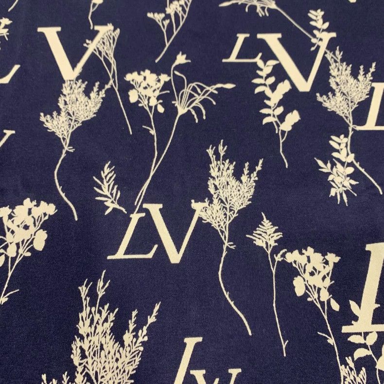 Louis Vuitton Louis Vuitton Dark blue wheat-ear short sleeves Size US L / EU 52-54 / 3 - 3 Thumbnail
