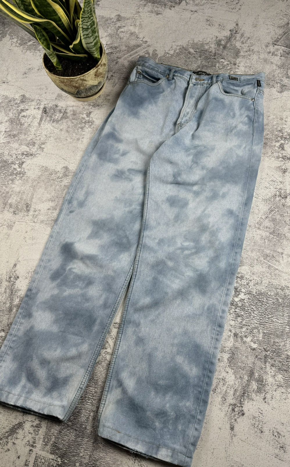 Versace Jeans Couture Vintage Versace Couture Tie Dye Denim Jeans Trousers Bottoms Size US 34 / EU 50 - 11 Thumbnail