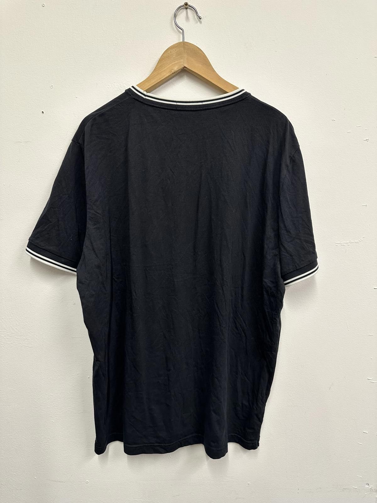 Fred Perry Fred Perry Black T-Shirt with White Trim, Size XXL Size US XXL / EU 58 / 5 - 4 Thumbnail
