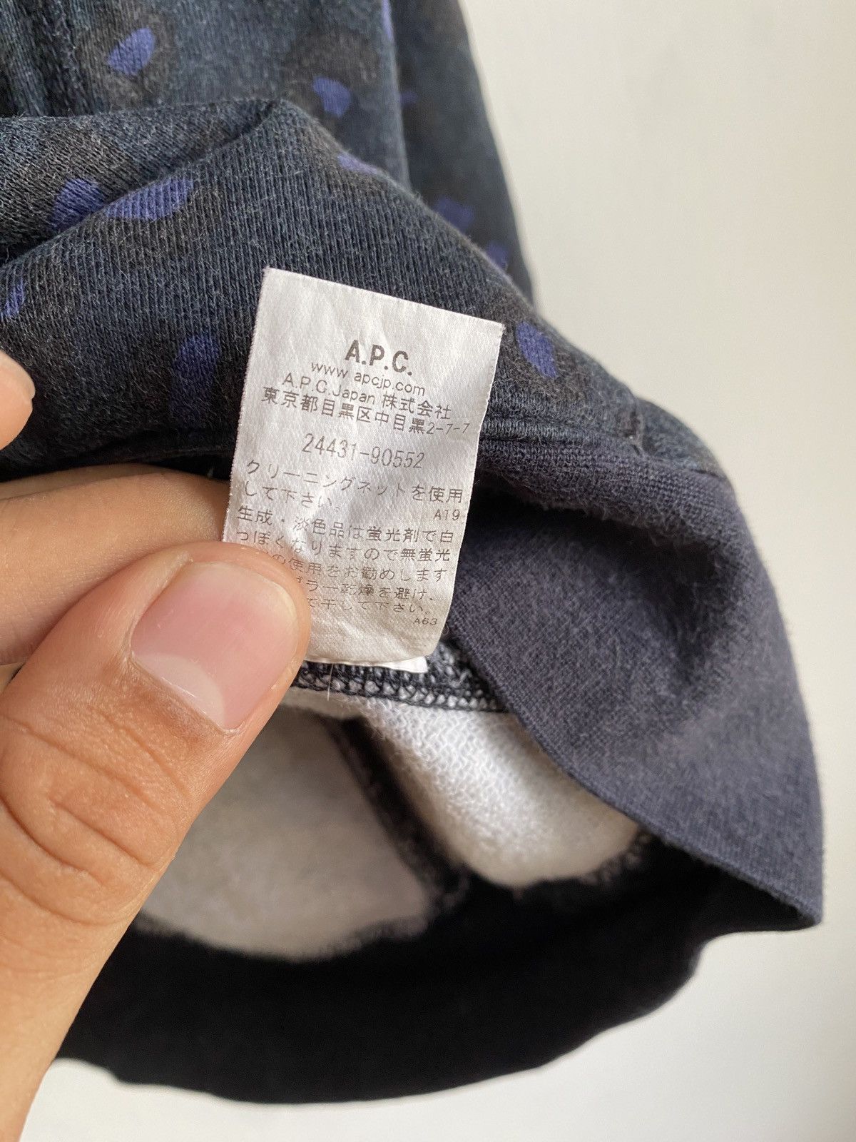 A.P.C. × Japanese Brand A.P.C Japan Blue Camo Hoodie Size US S / EU 44-46 / 1 - 5 Thumbnail