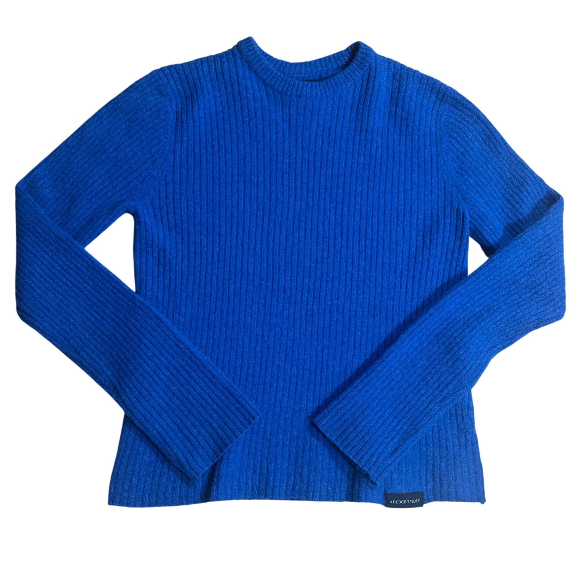 Abercrombie & Fitch Abercrombie & Fitch Ribbed Blue Sweater Size Small Size S / US 4 / IT 40 - 1 Thumbnail