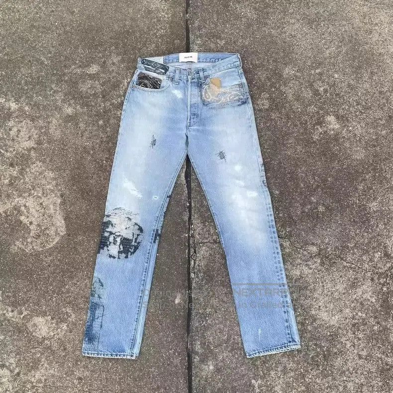 Vuja De Vuja De Steve Distressed Selvedge Jeans | Grailed